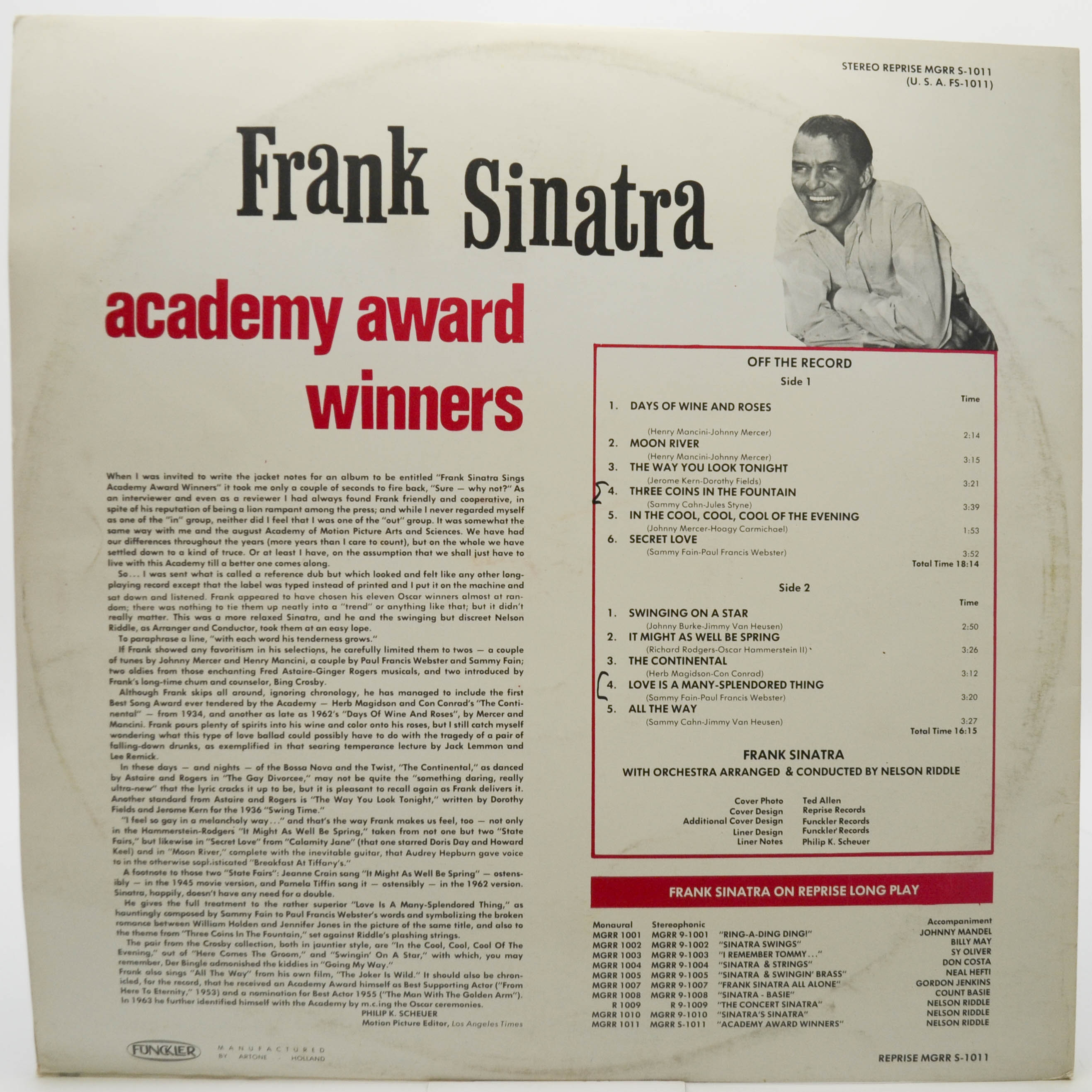 Frank Sinatra — Academy Award Winners, 1964