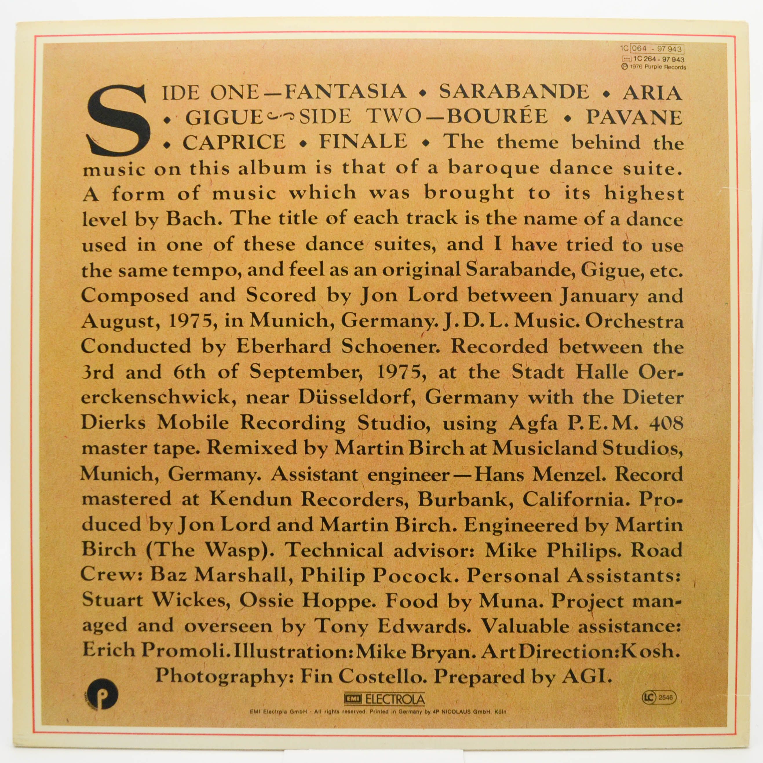 Jon Lord — Sarabande, 1976