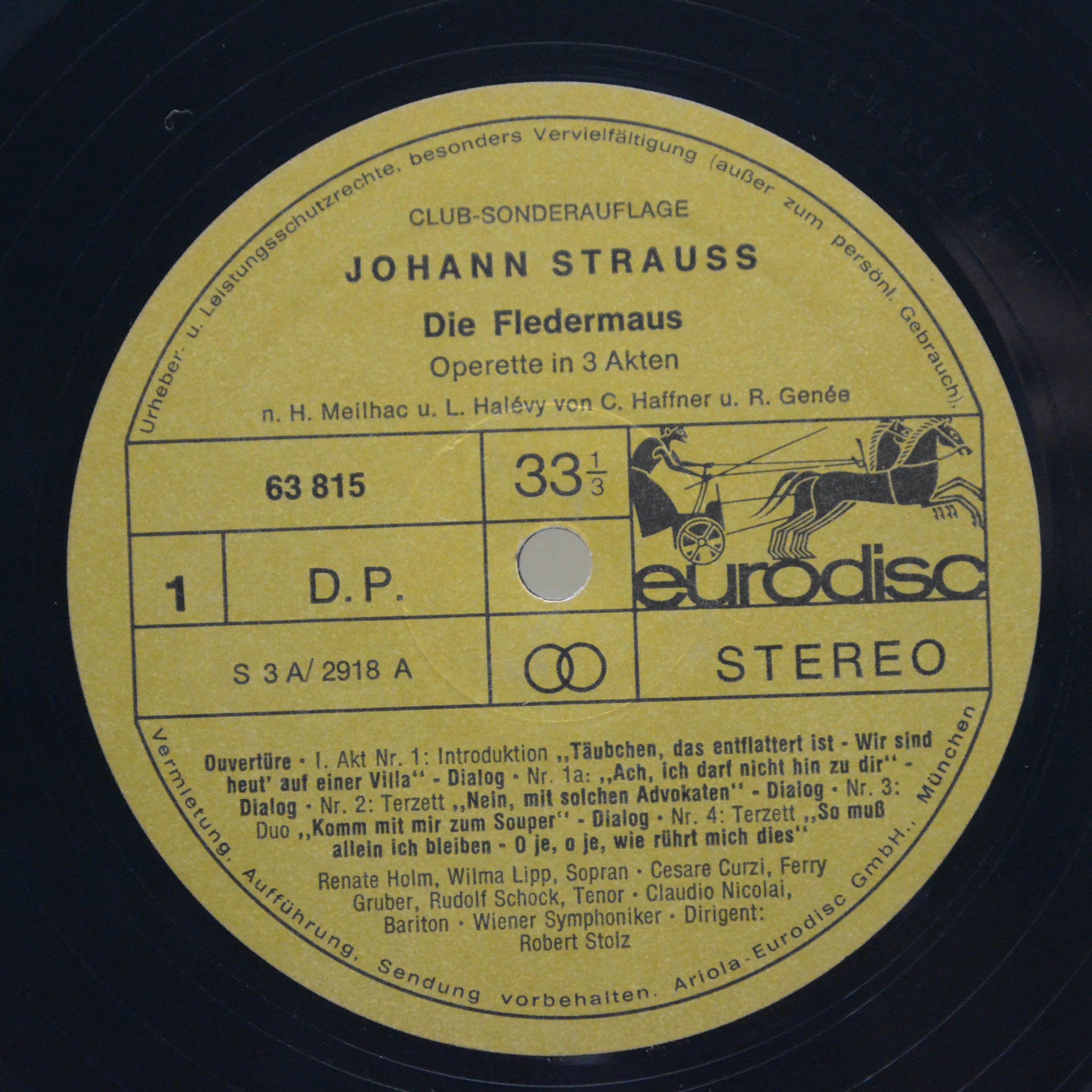 Johann Strauss — Die Fledermaus - Gesamtaufnahme (2LP), 1964