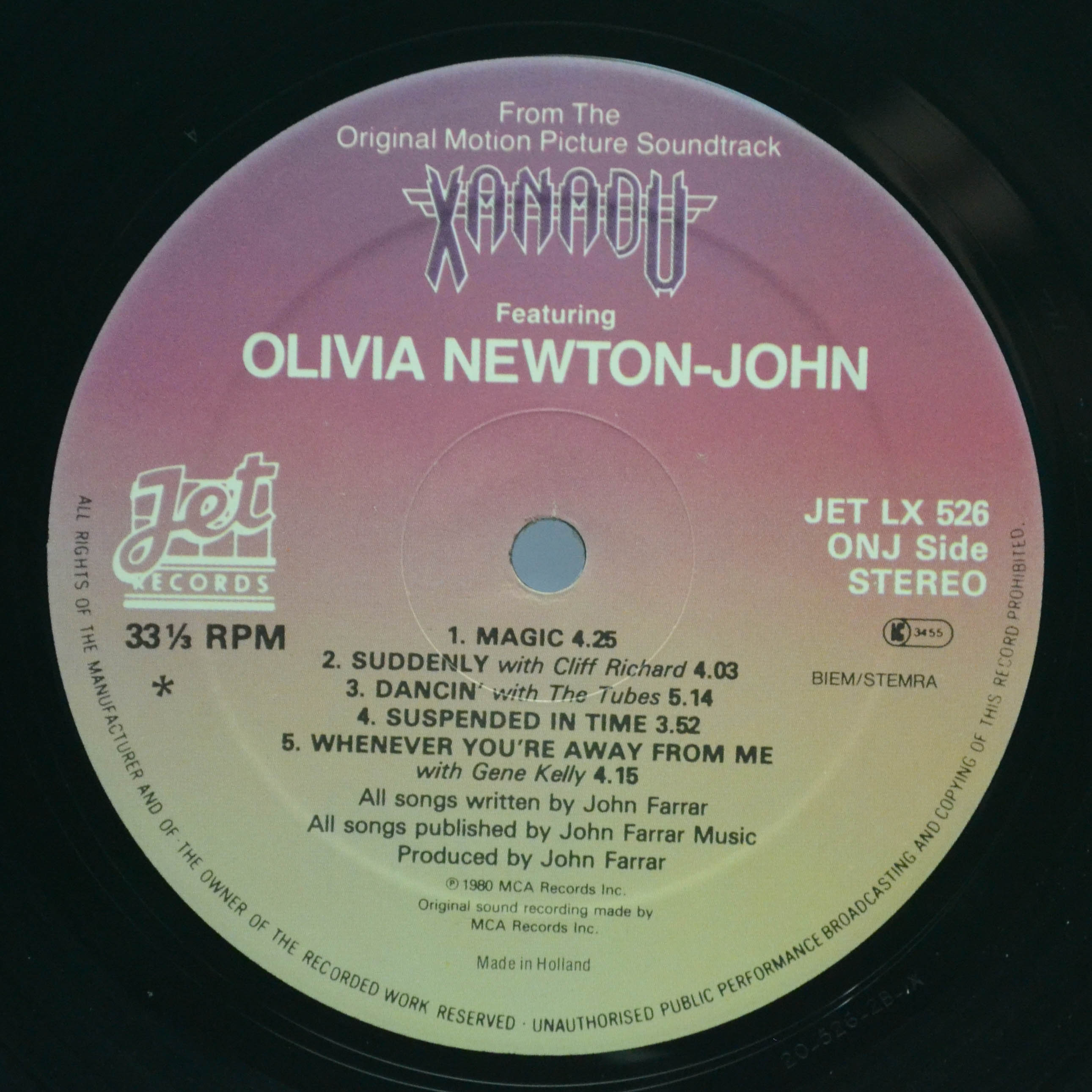 Electric Light Orchestra / Olivia Newton-John — Xanadu (From The Original Motion Picture Soundtrack), 1980