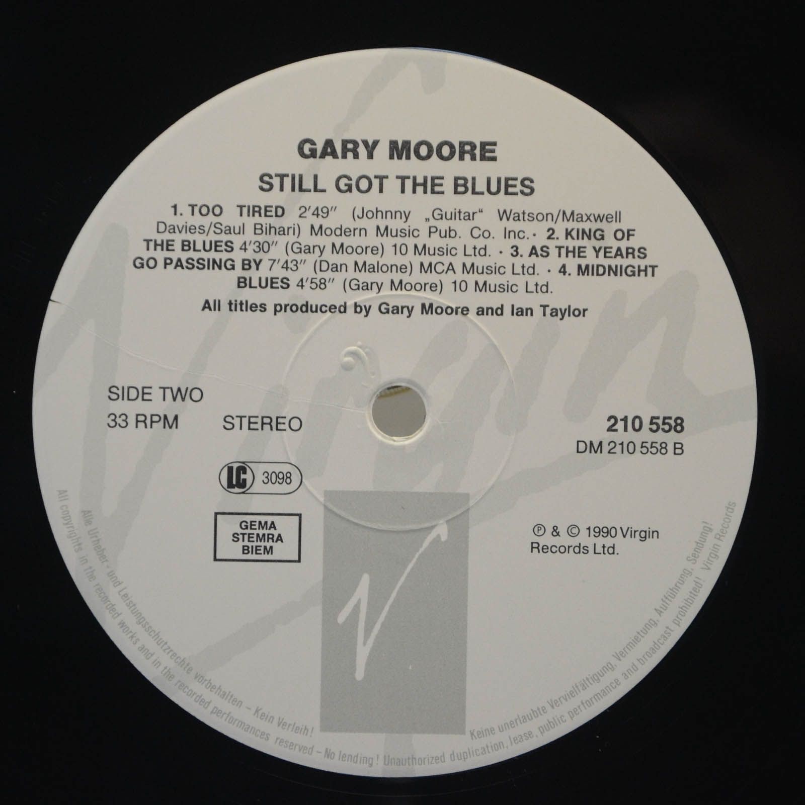 Gary Moore — Still Got The Blues, 1990