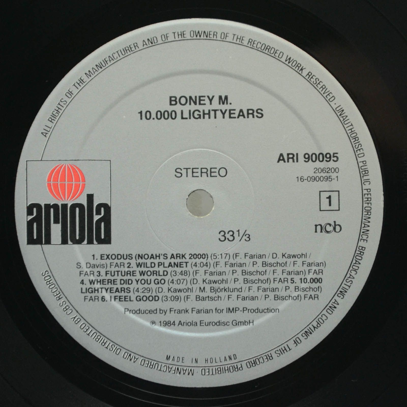 Boney M. — Ten Thousand Lightyears, 1984