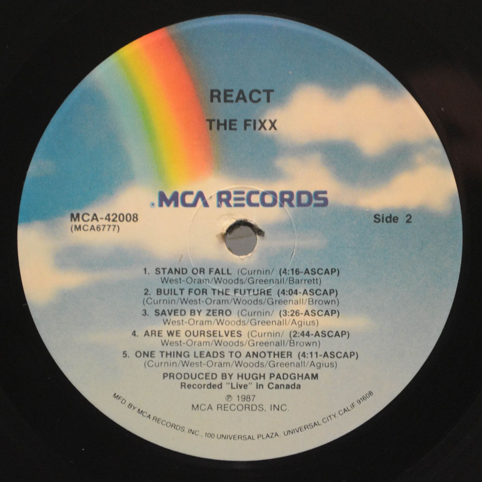 Fixx — React, 1987