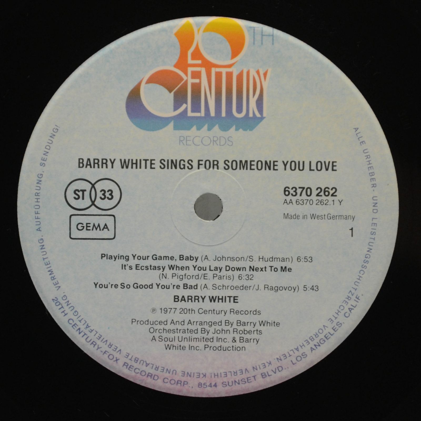 Barry White — Barry White Sings For Someone You Love, 1977