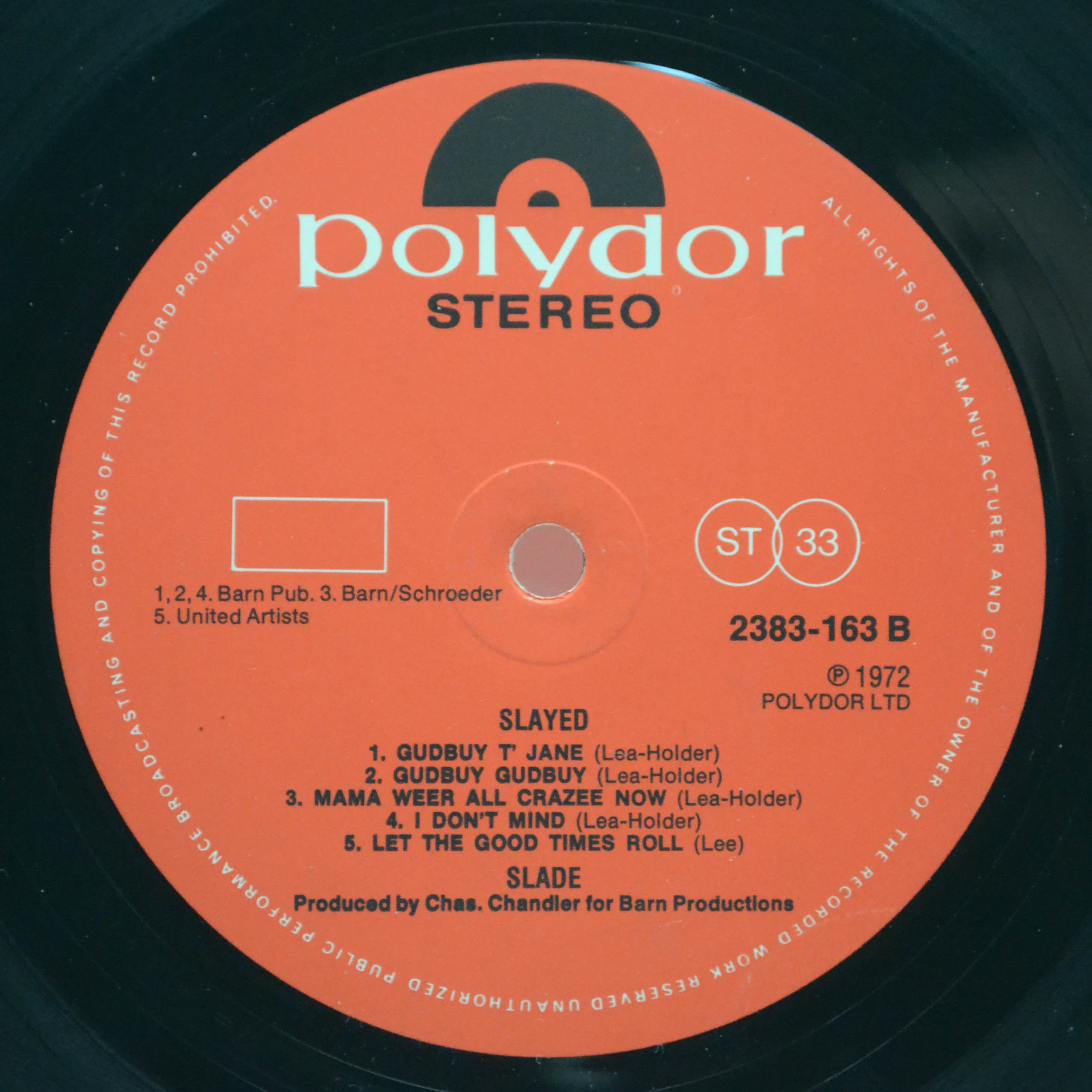 Slade — Slayed? (UK), 1972