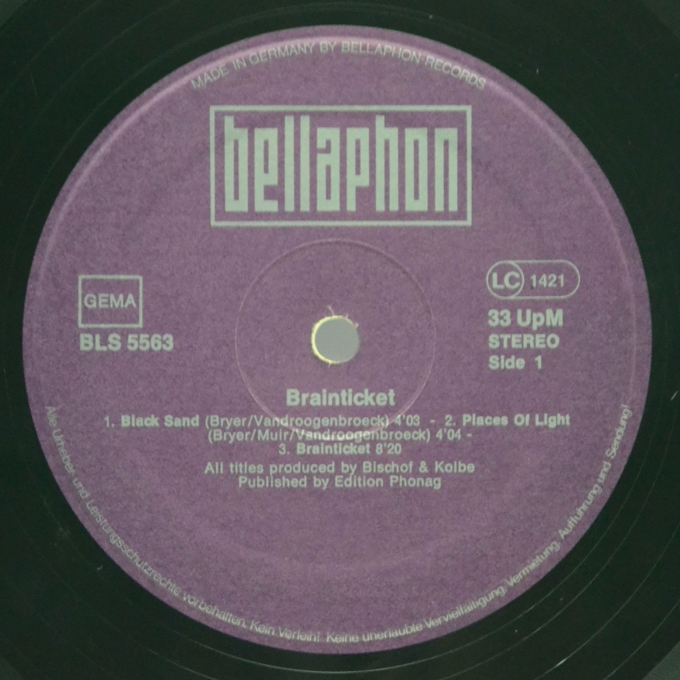 Brainticket — Cottonwoodhill (только LP1), 1978