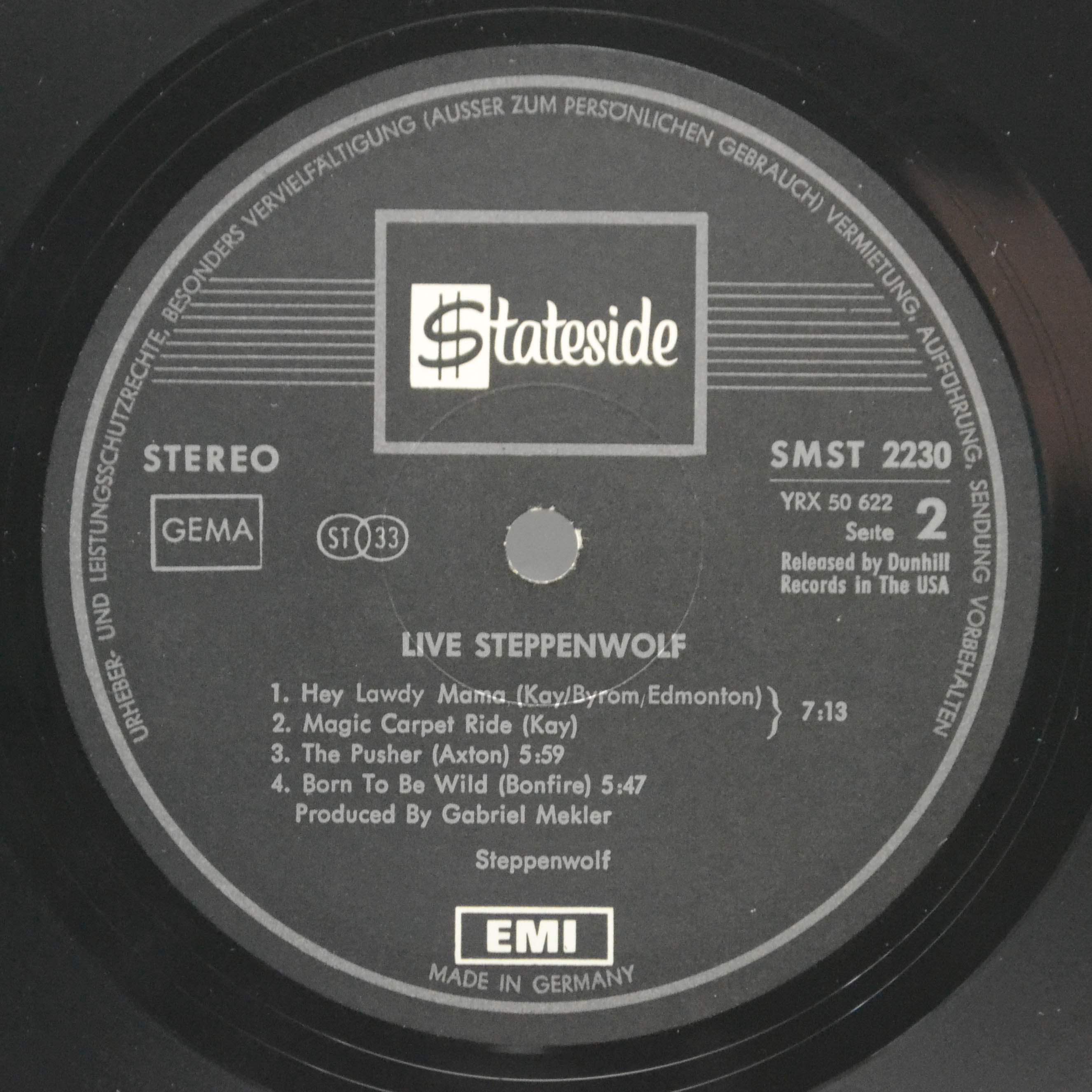 Steppenwolf — Live (2LP), 1970