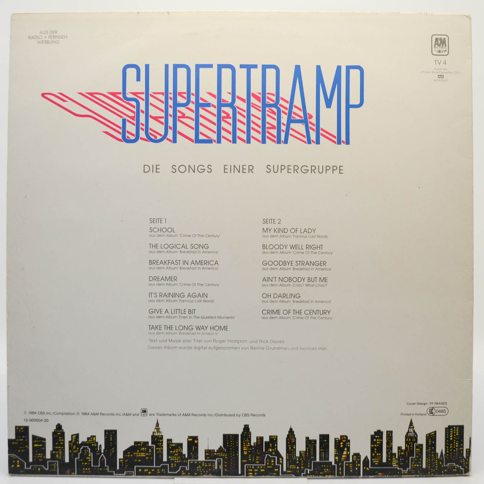 Supertramp — Die Songs Einer Supergruppe, 1984