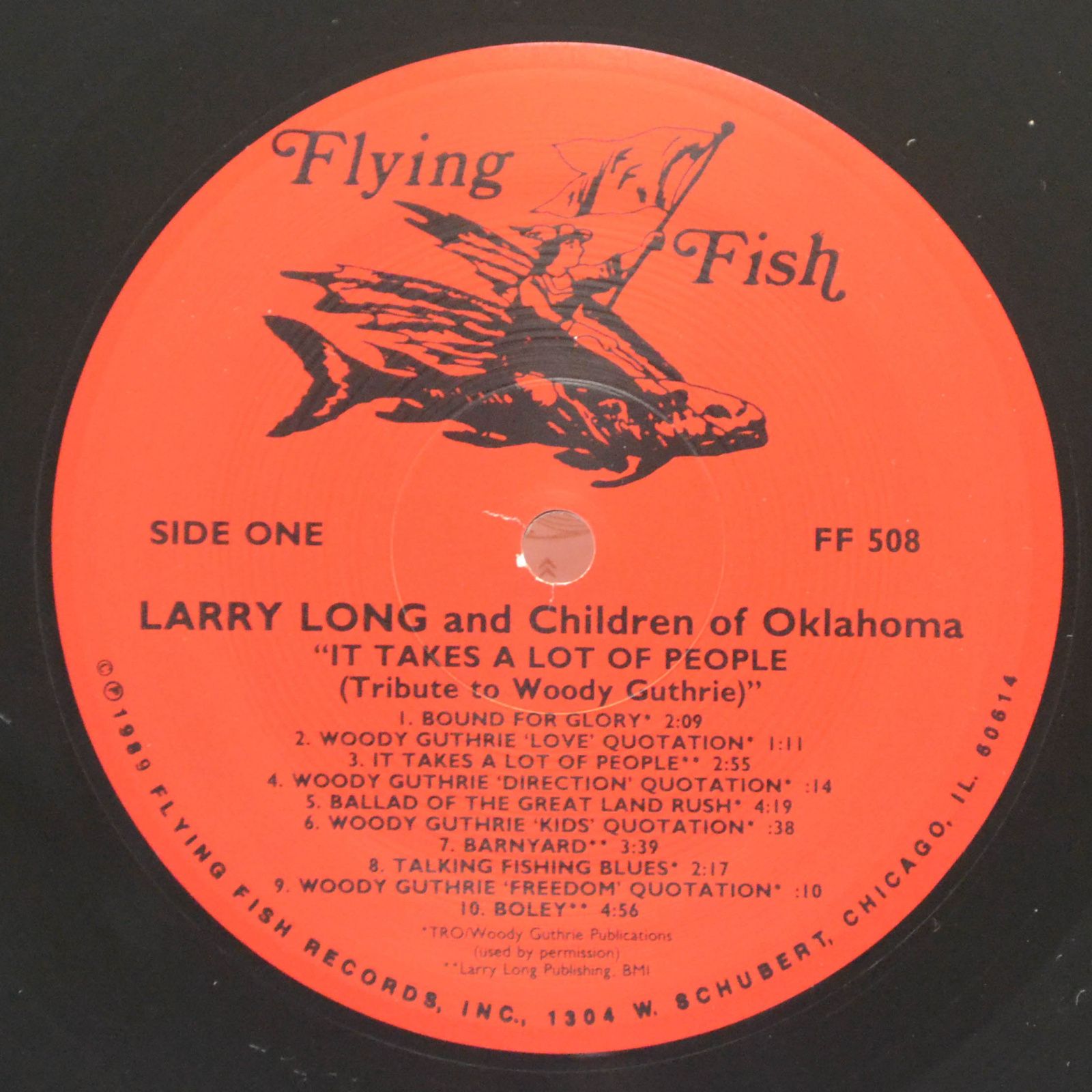 Larry Long And Children Of Oklahoma — It Takes A Lot Of People (Tribute To Woody Guthrie), 1988