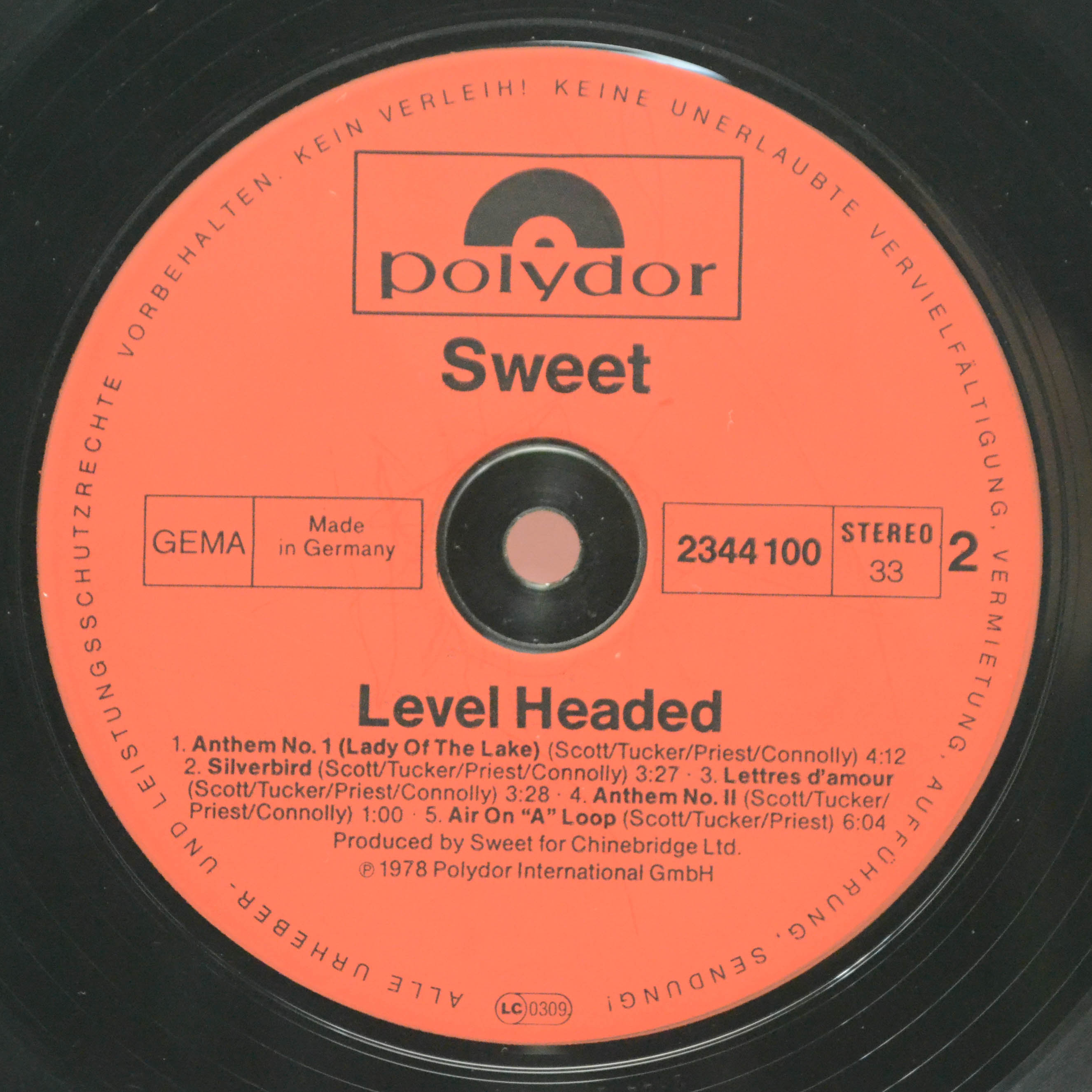 Sweet — Level Headed, 1978