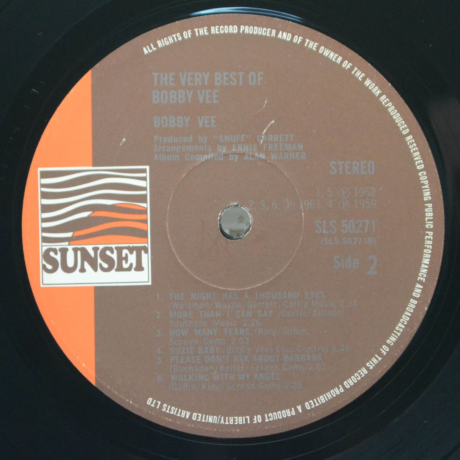 Bobby Vee — The Very Best Of Bobby Vee, 1974