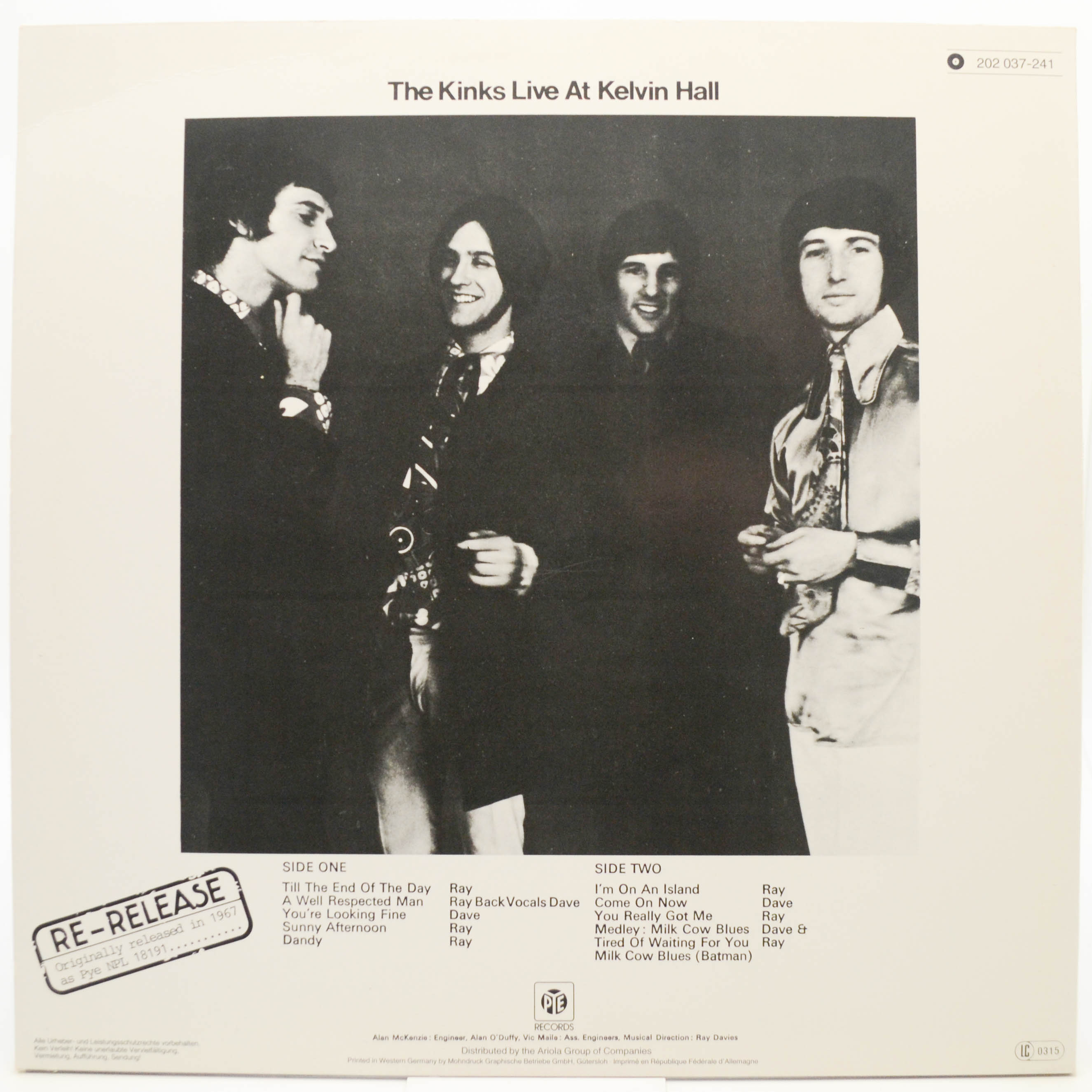 Kinks — Live At Kelvin Hall, 1967