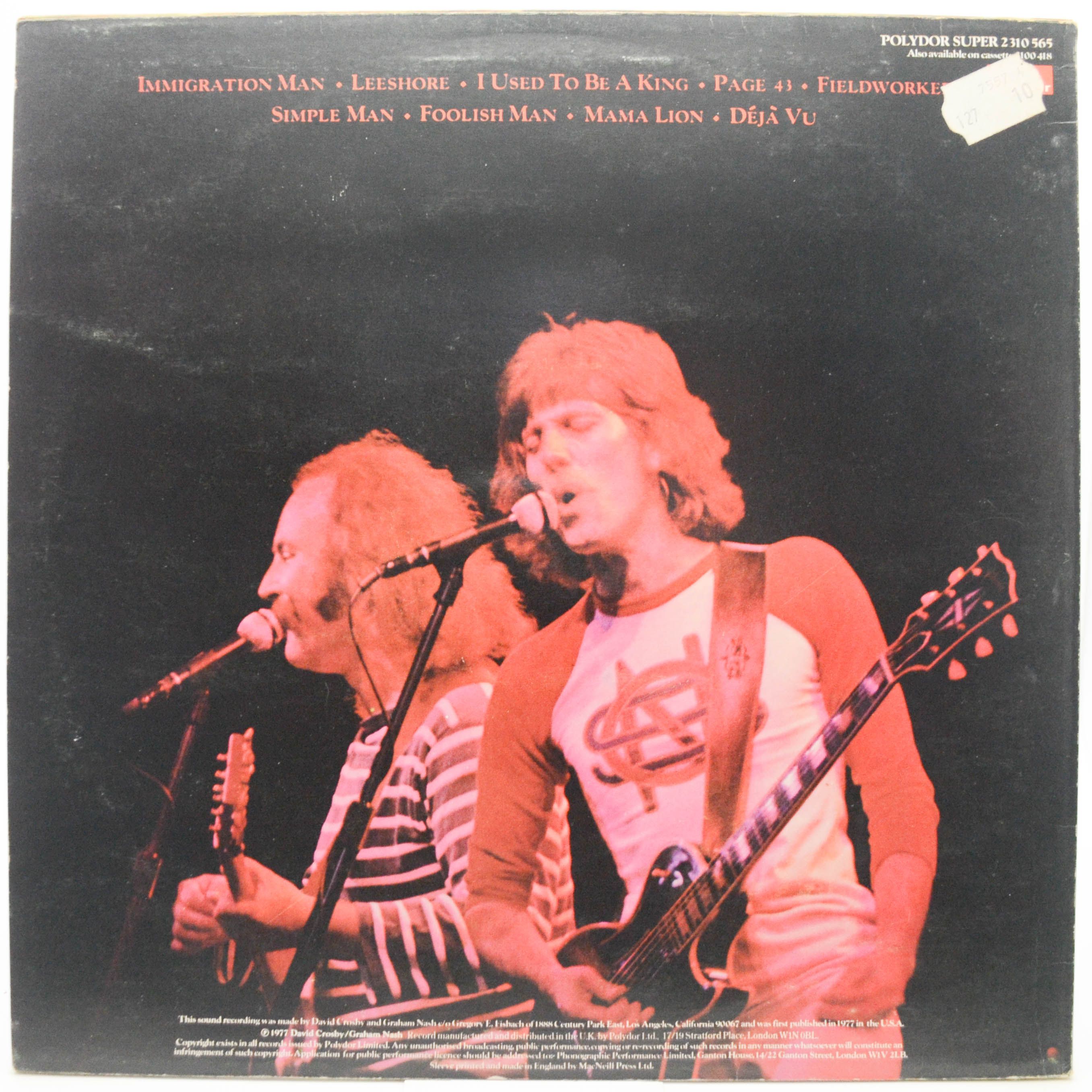 Crosby-Nash — Live (UK), 1977