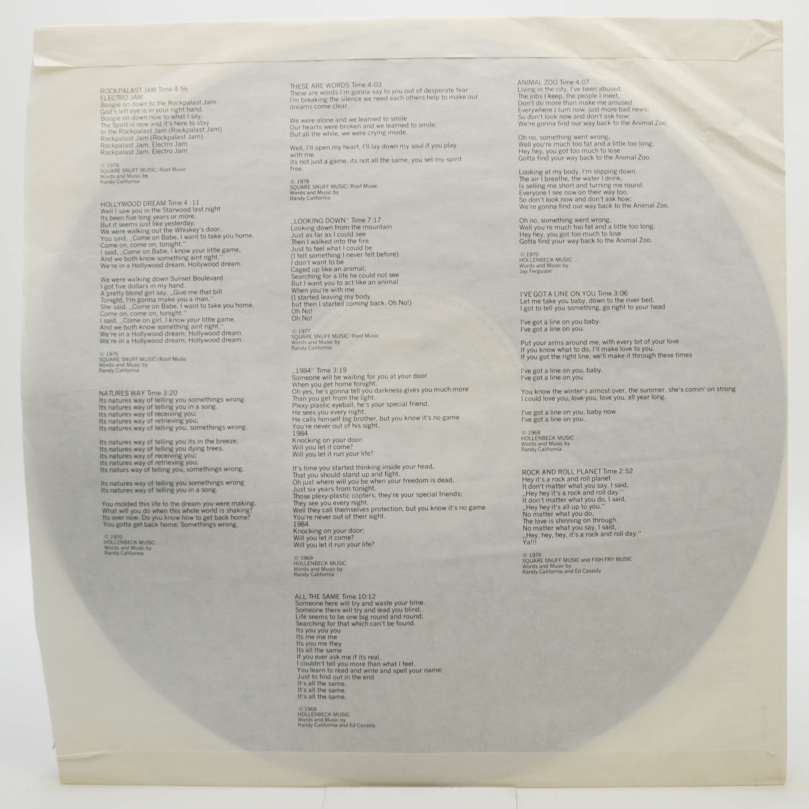 Spirit — Made In Germany, 1983