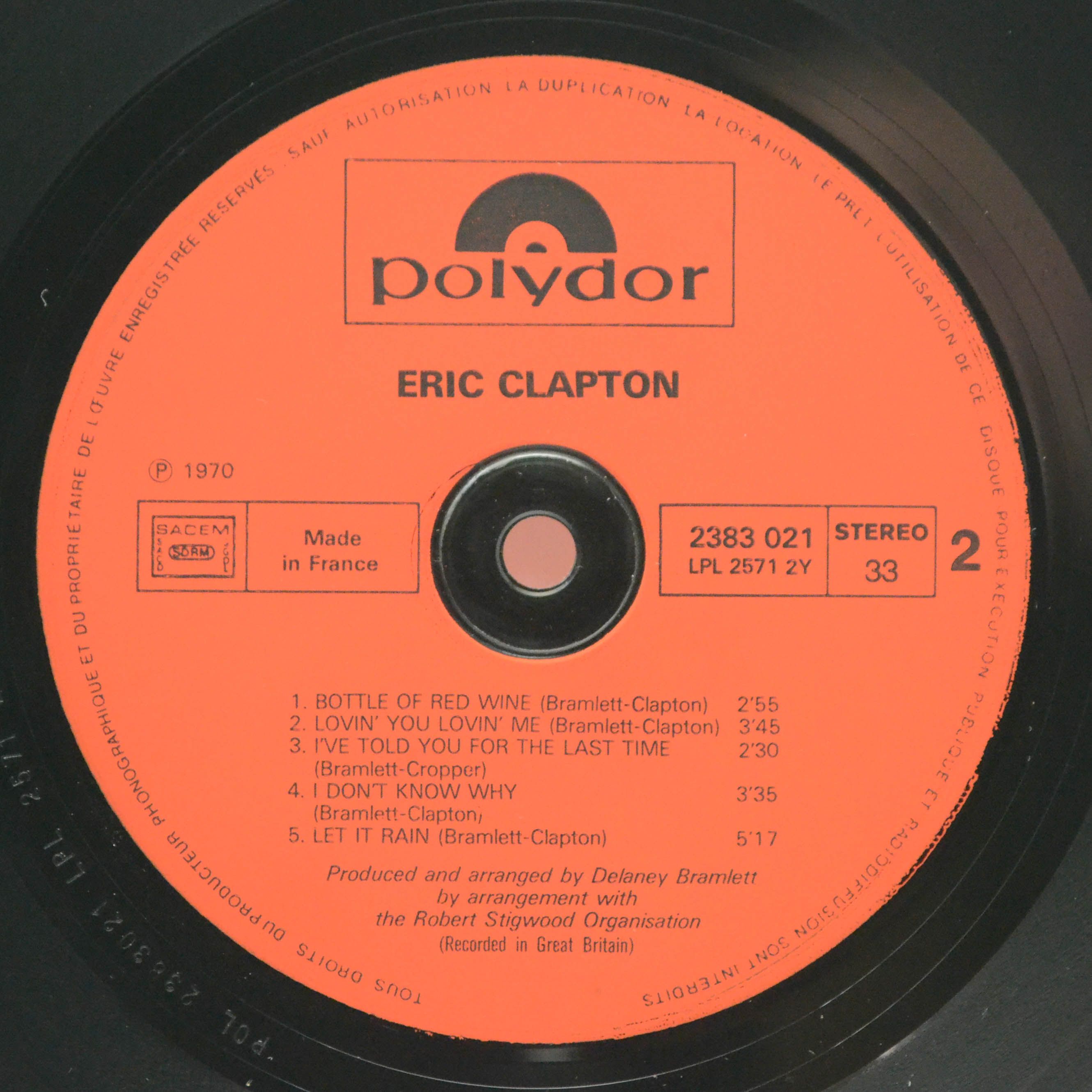 Eric Clapton — Eric Clapton, 1970