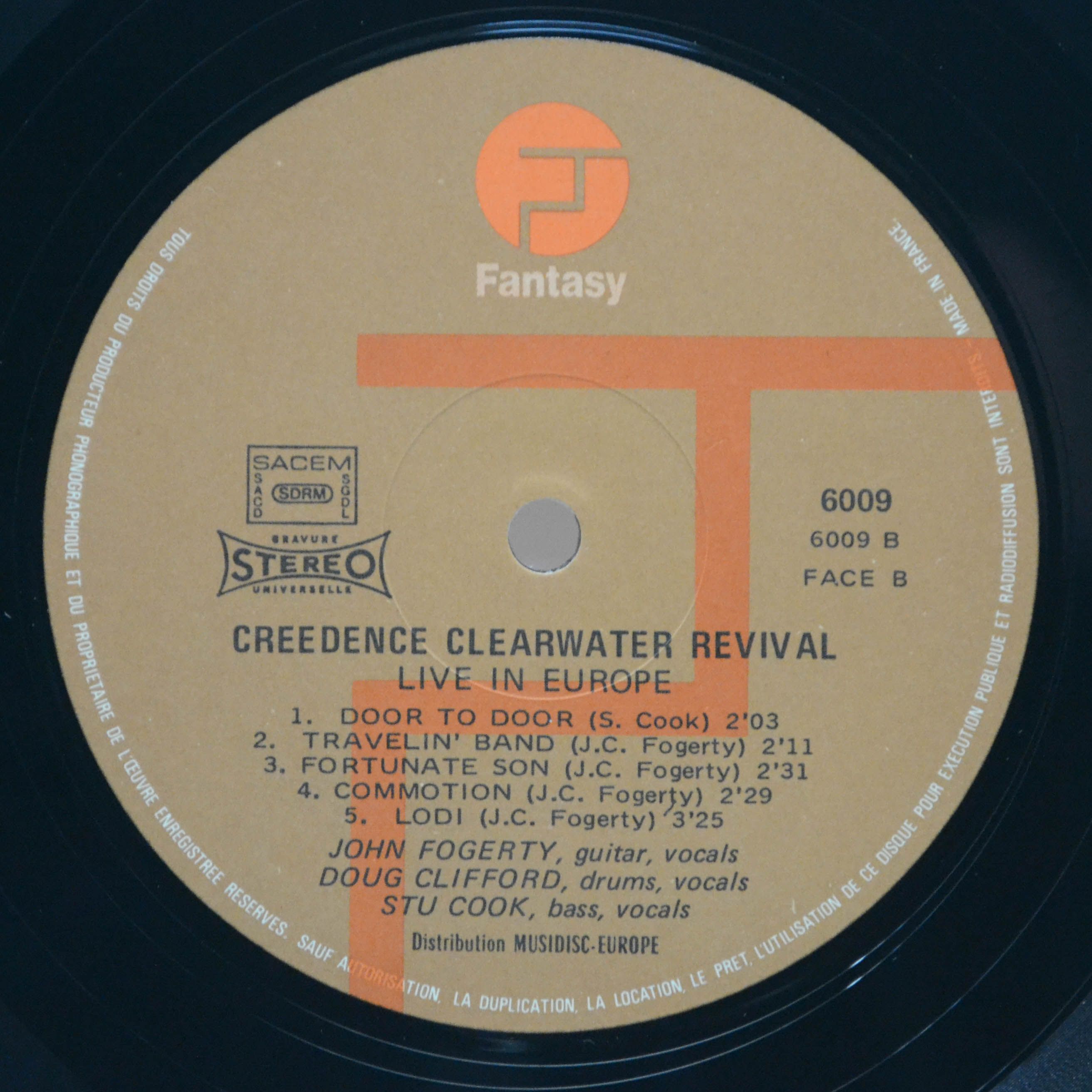 Creedence Clearwater Revival — Live In Europe (2LP), 1973