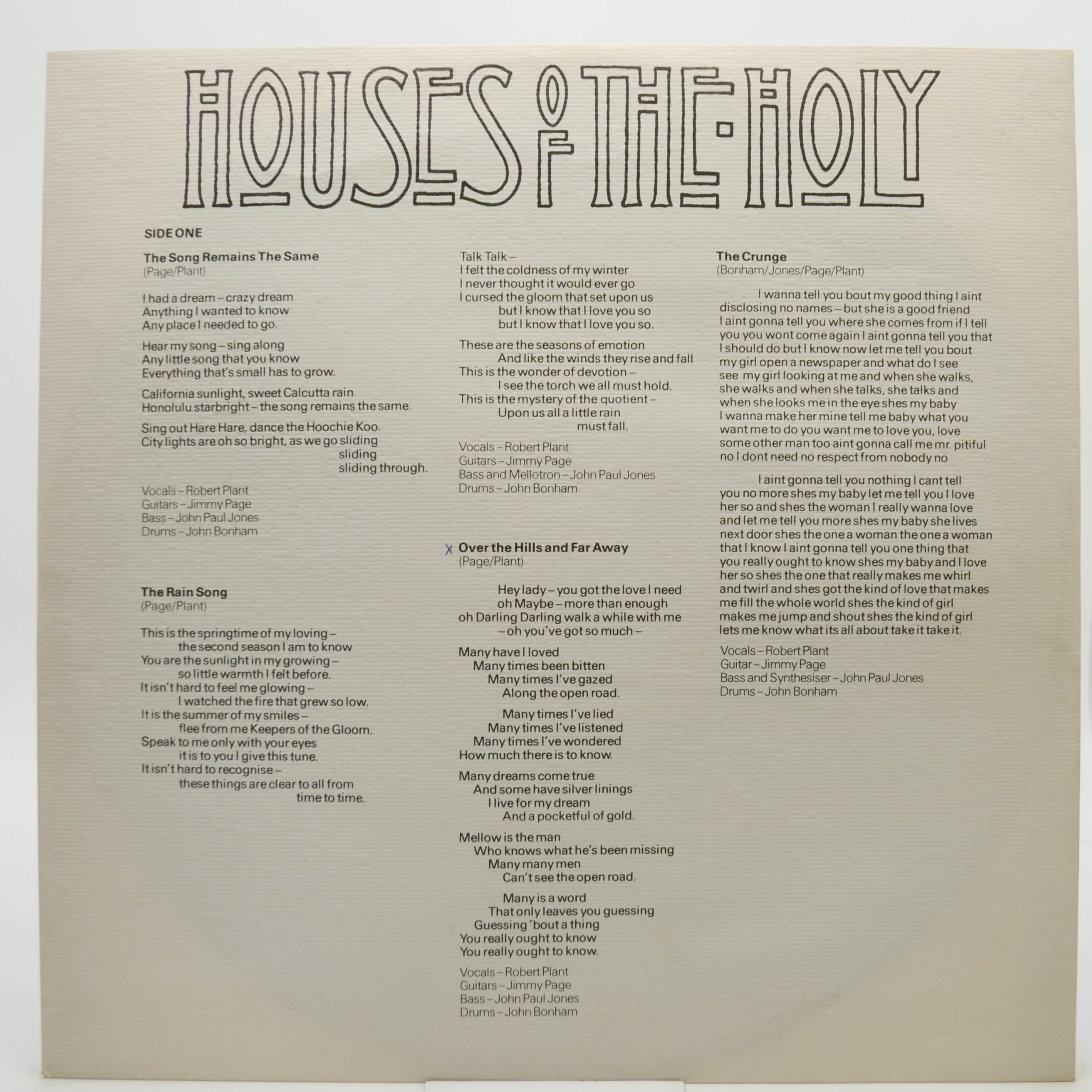 Led Zeppelin — Houses Of The Holy, 1973