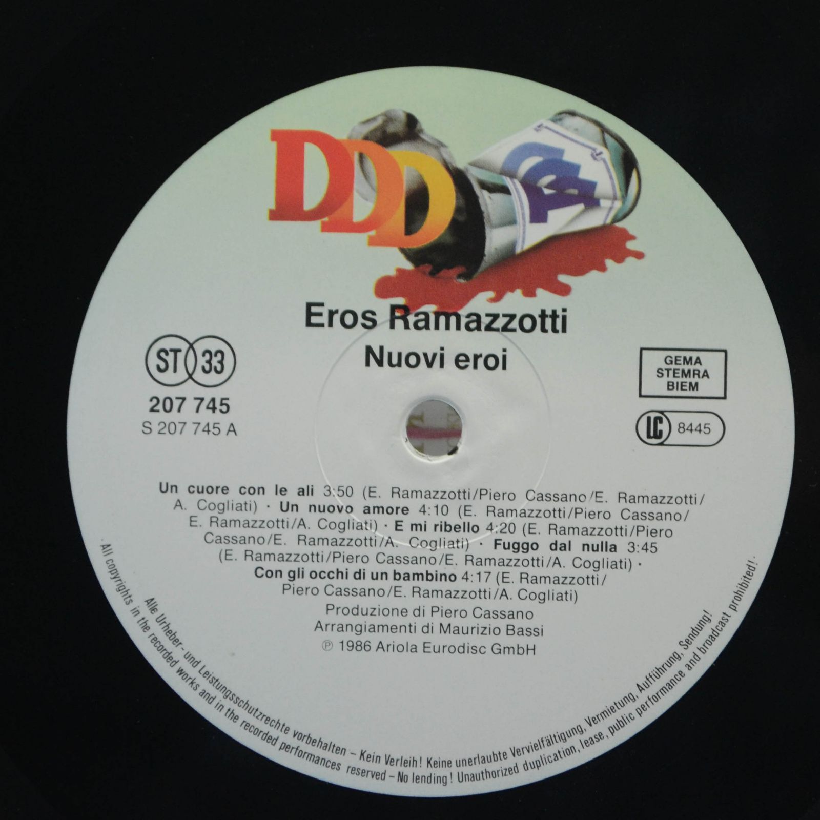 Eros Ramazzotti — Nuovi Eroi, 1986