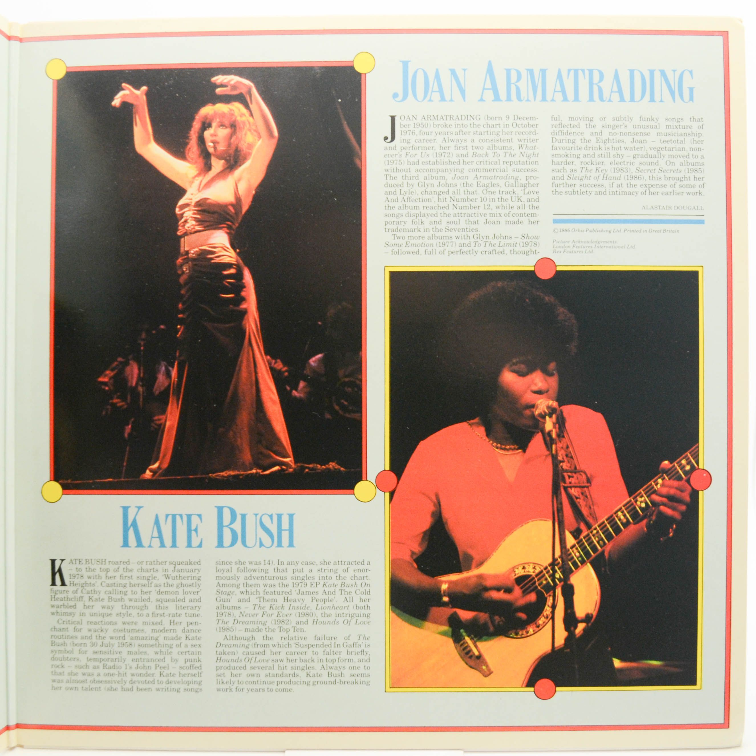 Elvis Costello & The Attractions / Nick Lowe / Kate Bush / Joan Armatrading — The History Of Rock (Volume Thirty Nine) (2LP, UK), 1986