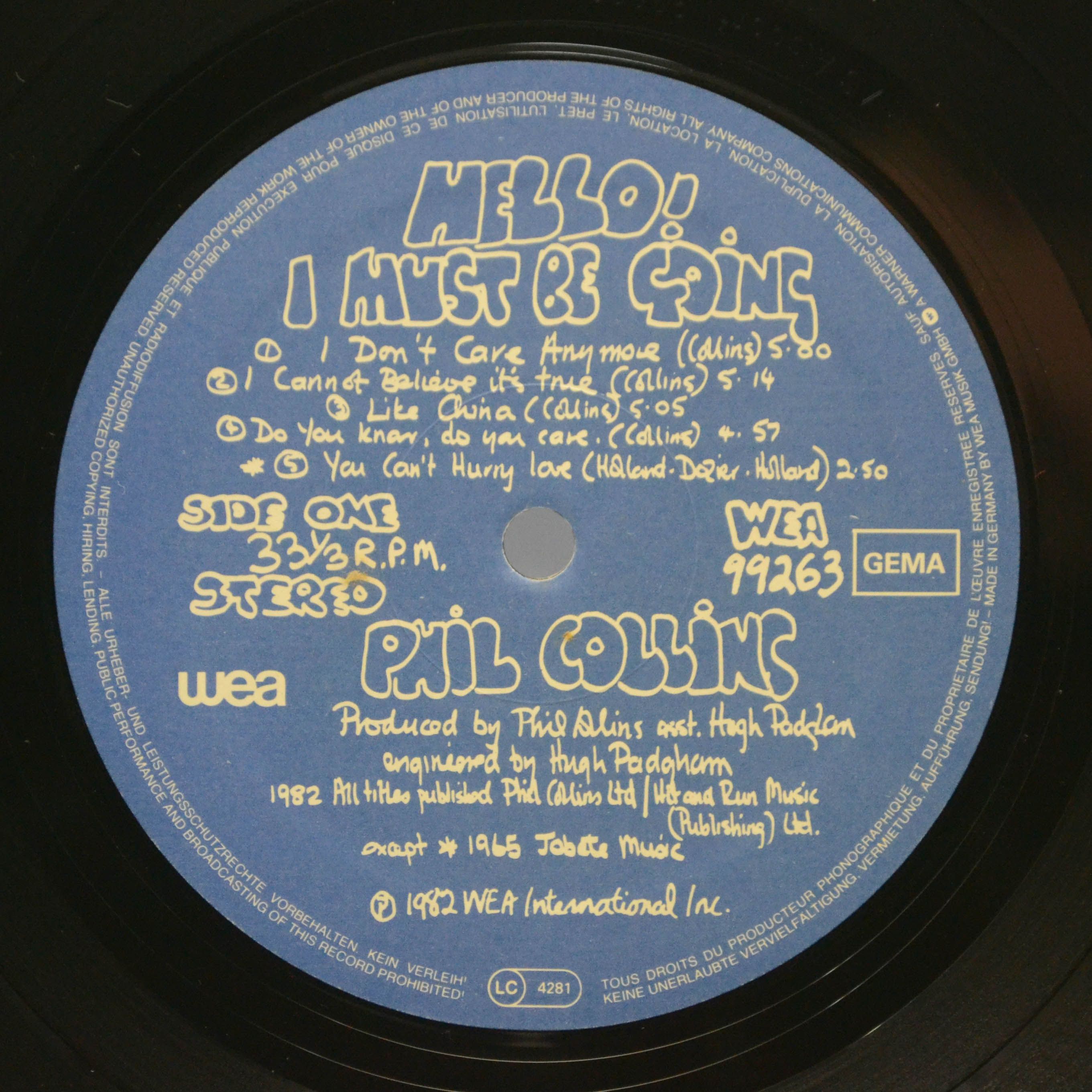 Phil Collins — Hello, I Must Be Going!, 1982