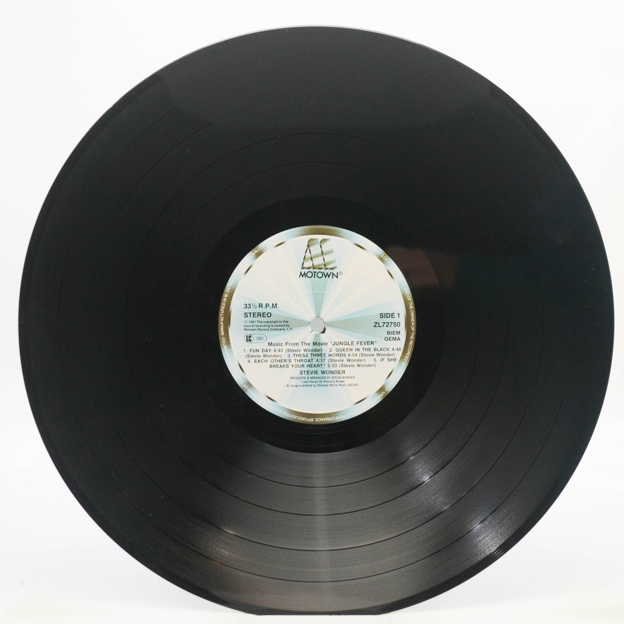 Stevie Wonder — Jungle Fever - Music From The Movie, 1991