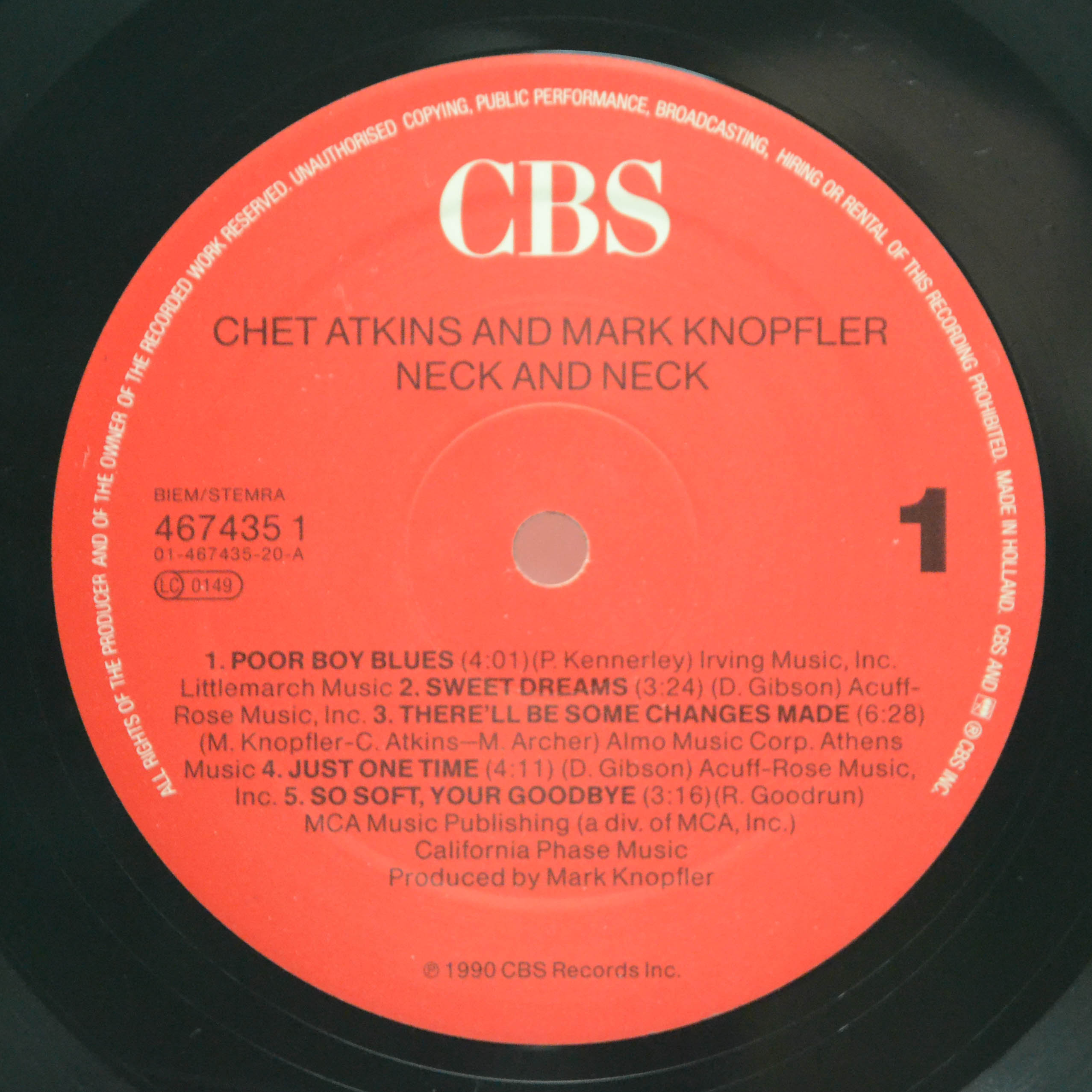 Chet Atkins And Mark Knopfler — Neck And Neck, 1990
