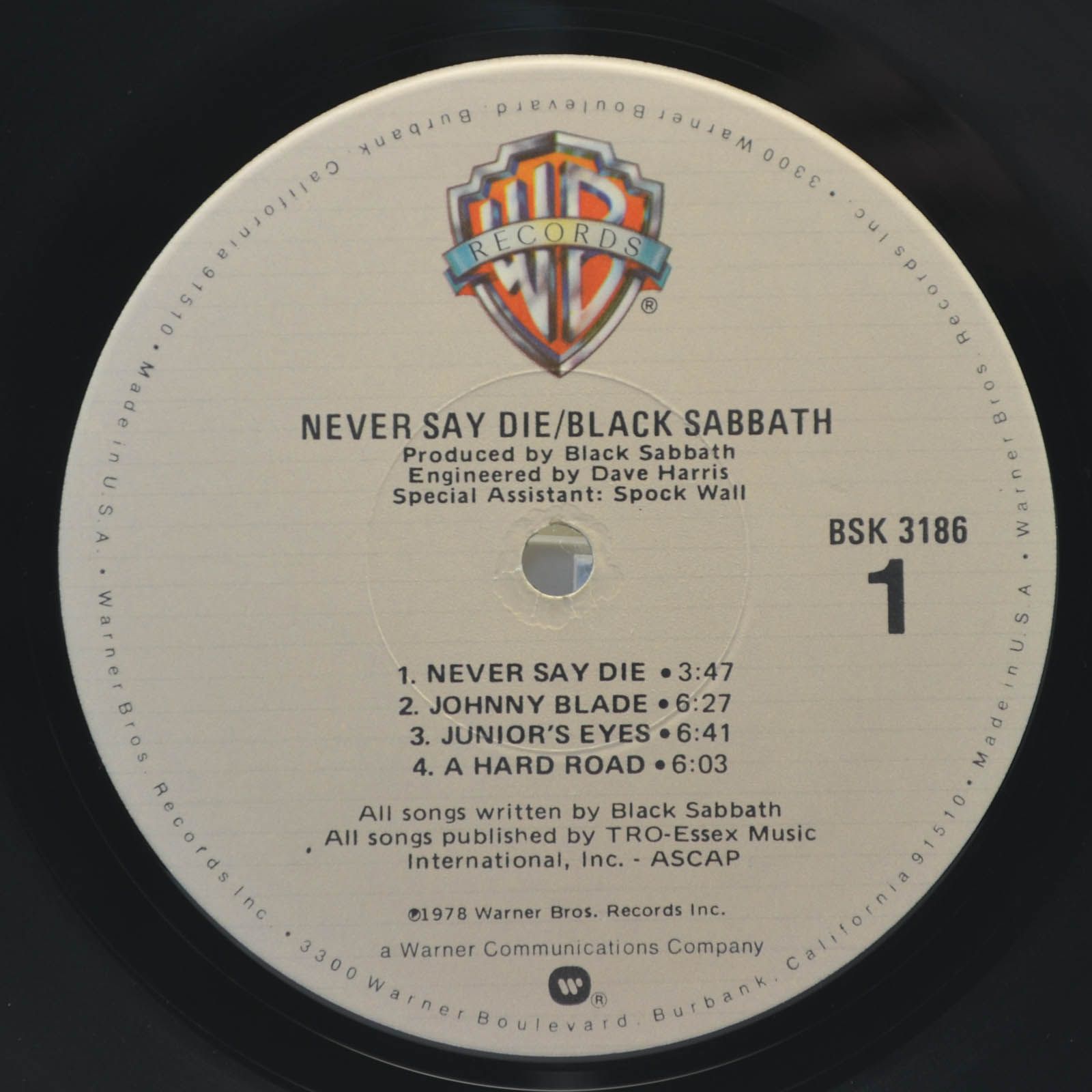 Black Sabbath — Never Say Die! (USA), 1978