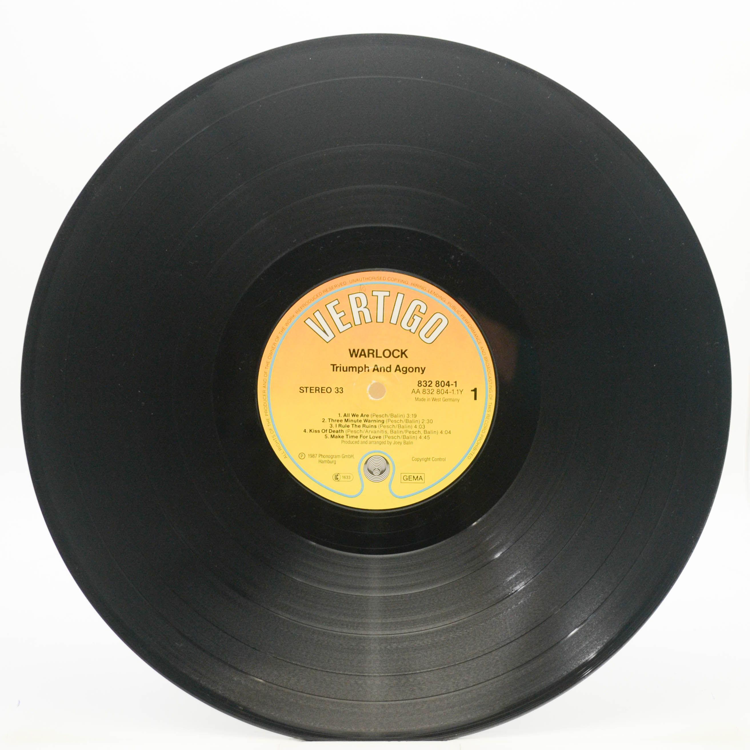 Warlock — Triumph And Agony, 1987