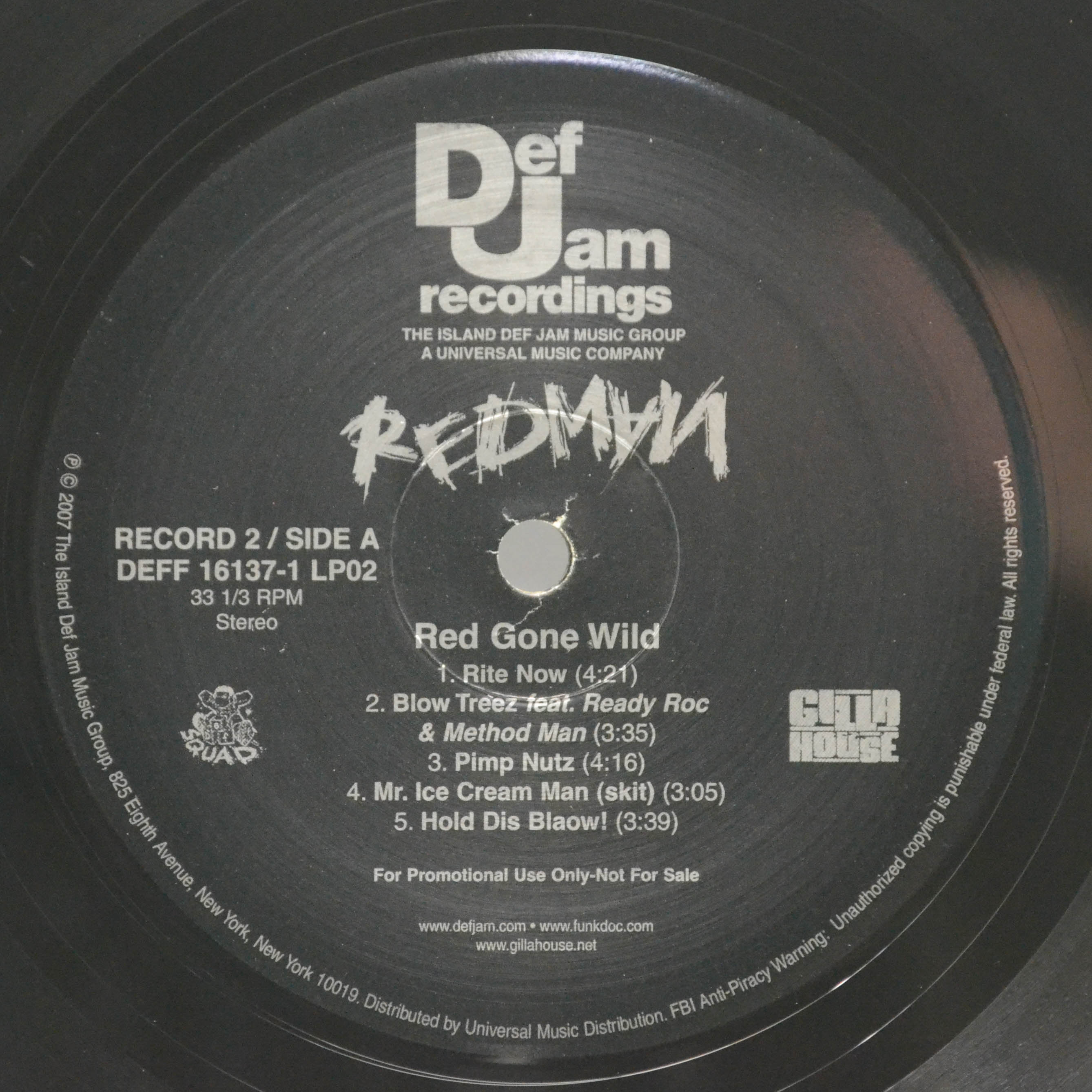 Redman — Red Gone Wild (2LP, 1-st, USA), 2007