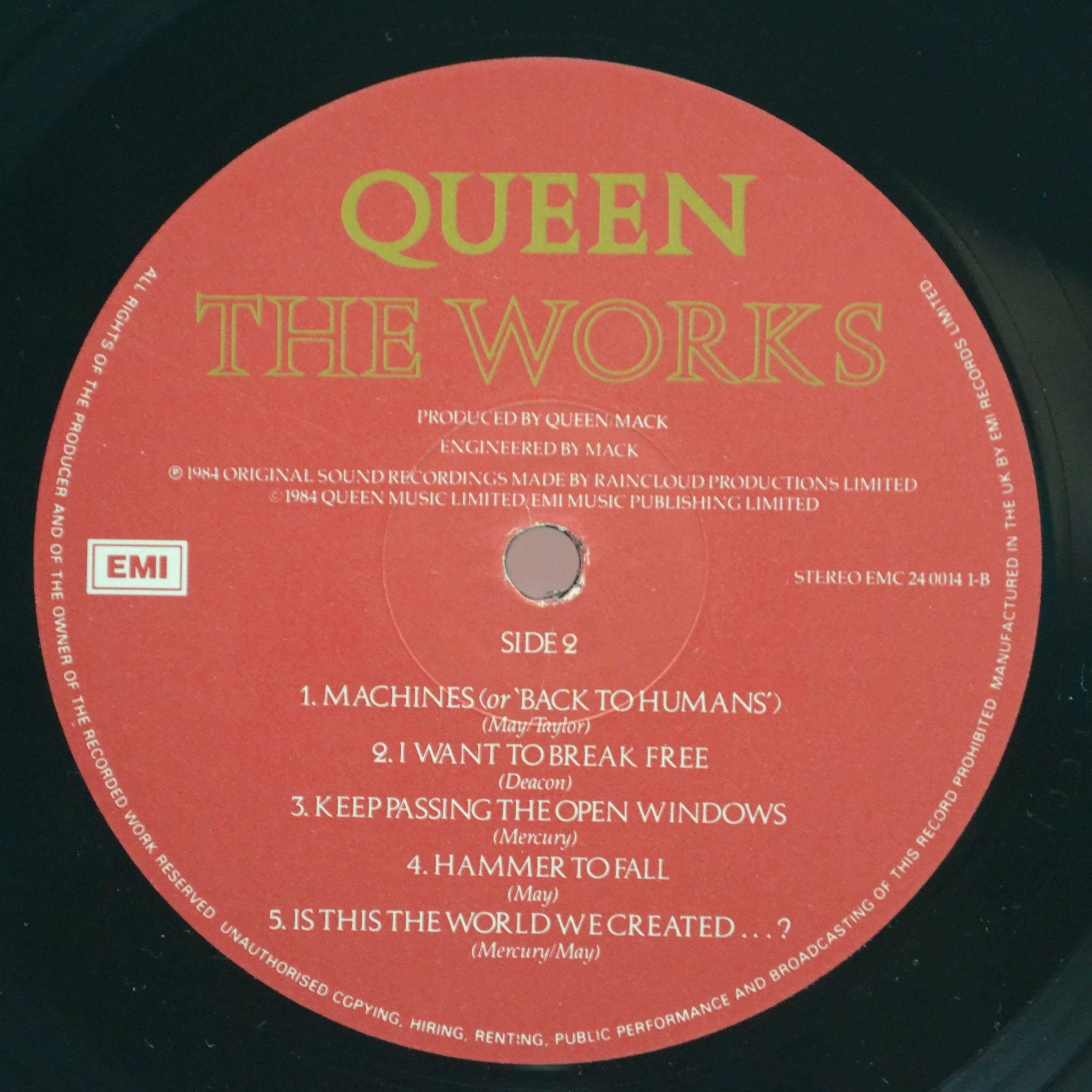 Queen — The Works (1-st UK), 1984