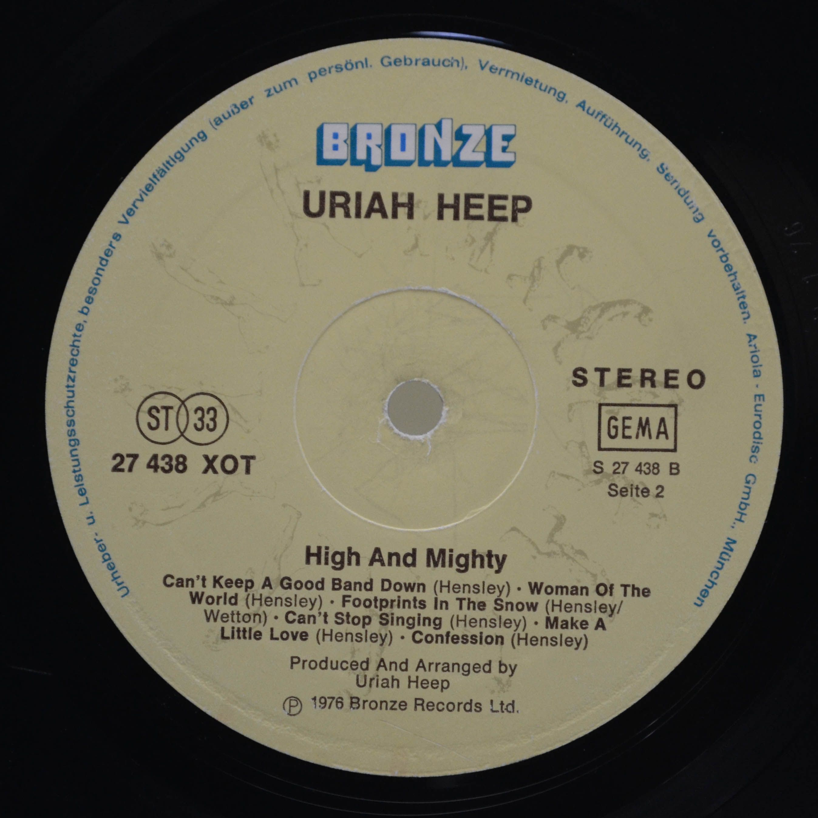 Uriah Heep — High And Mighty, 1976