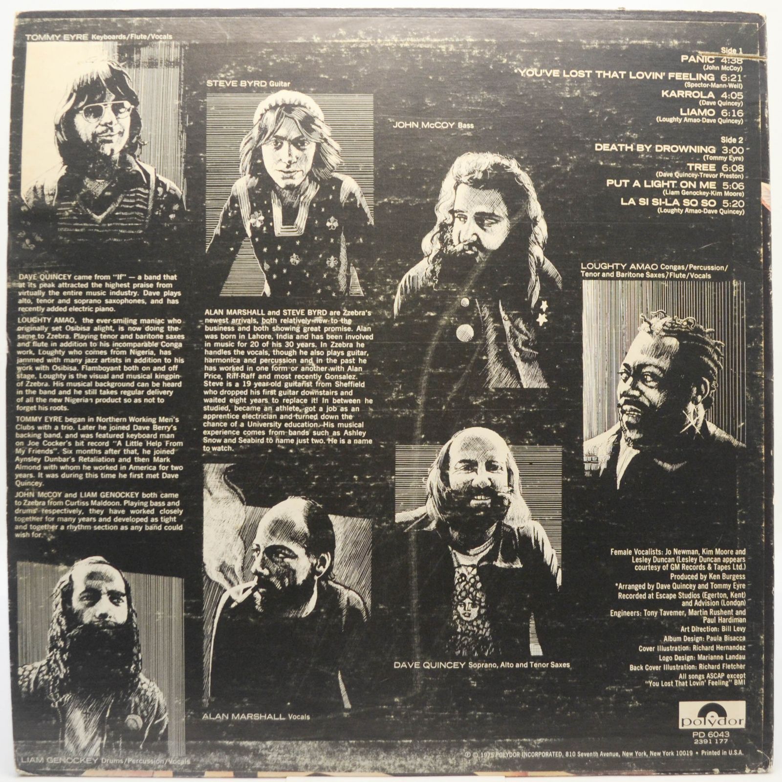 Zzebra — Panic (USA), 1975