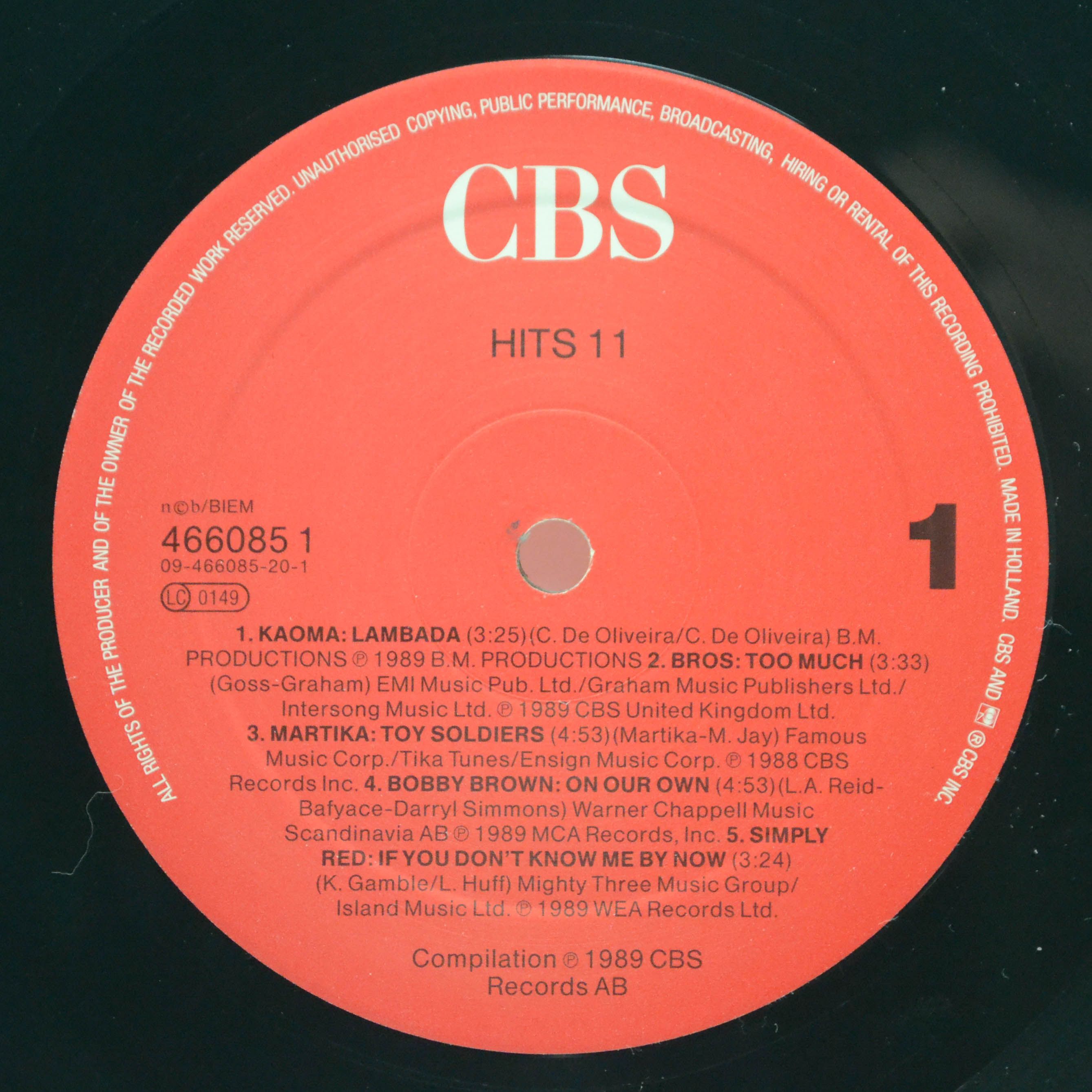 Various — Hits 11 (2LP), 1989