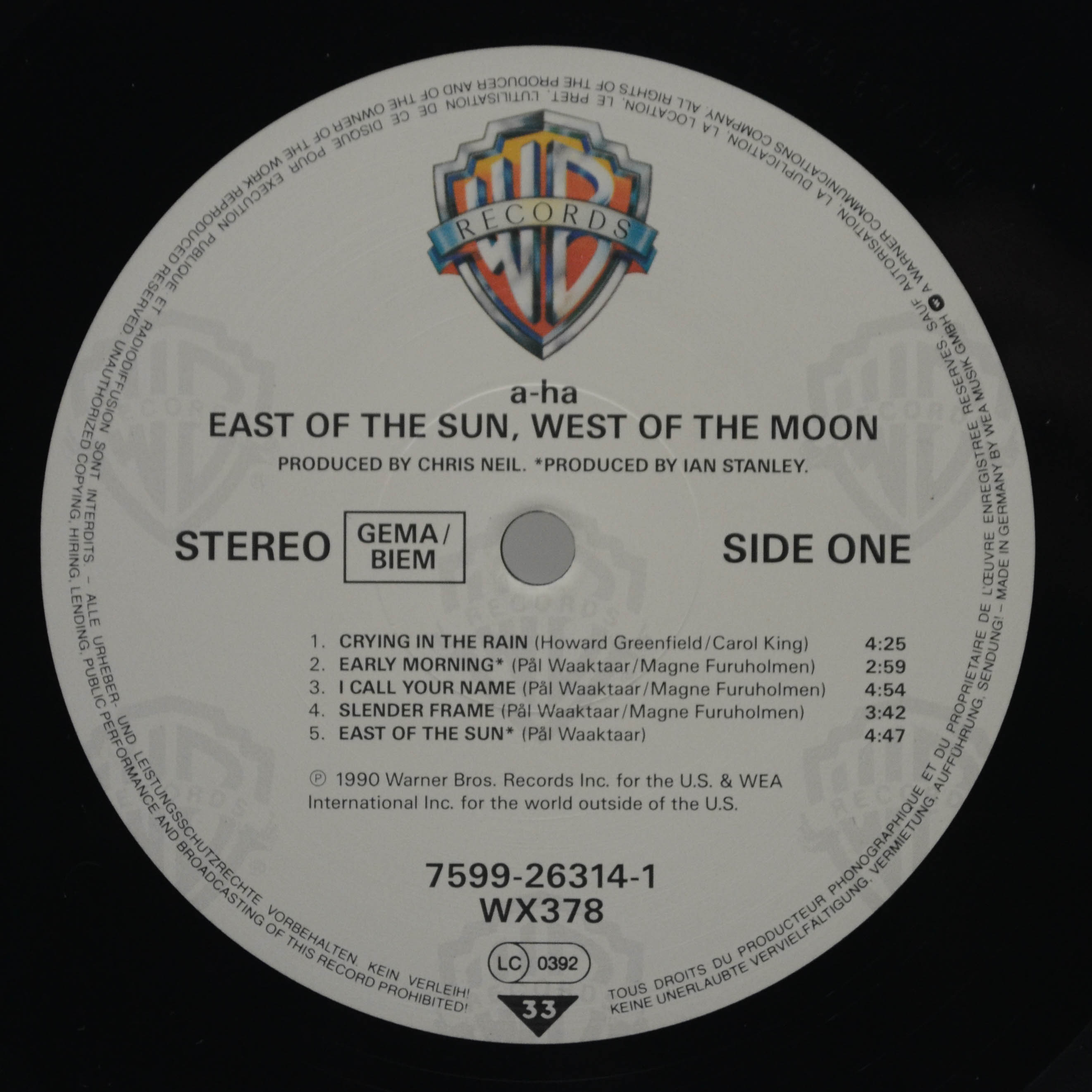 a-ha — East Of The Sun, West Of The Moon, 1990