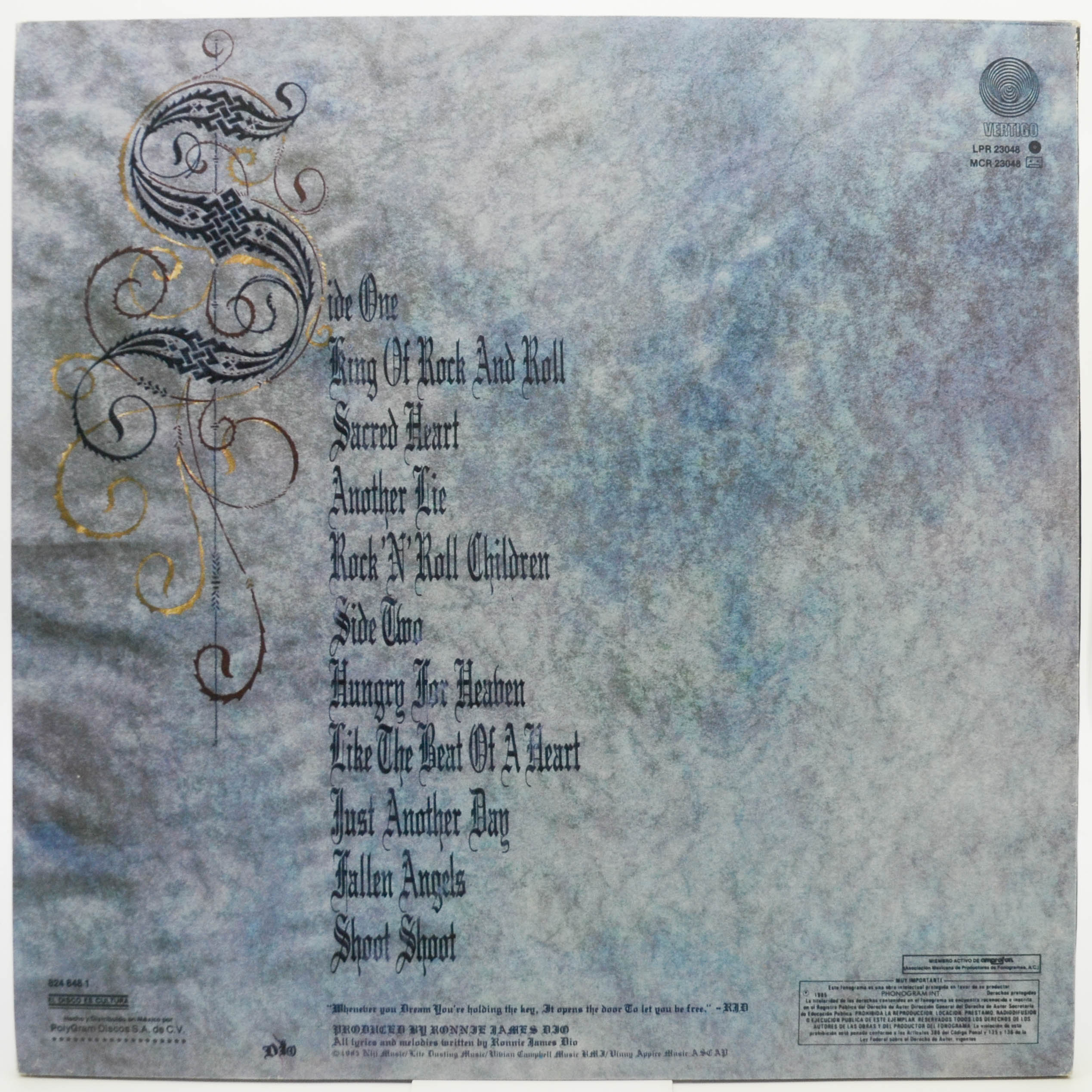 Dio — Sacred Heart, 1985