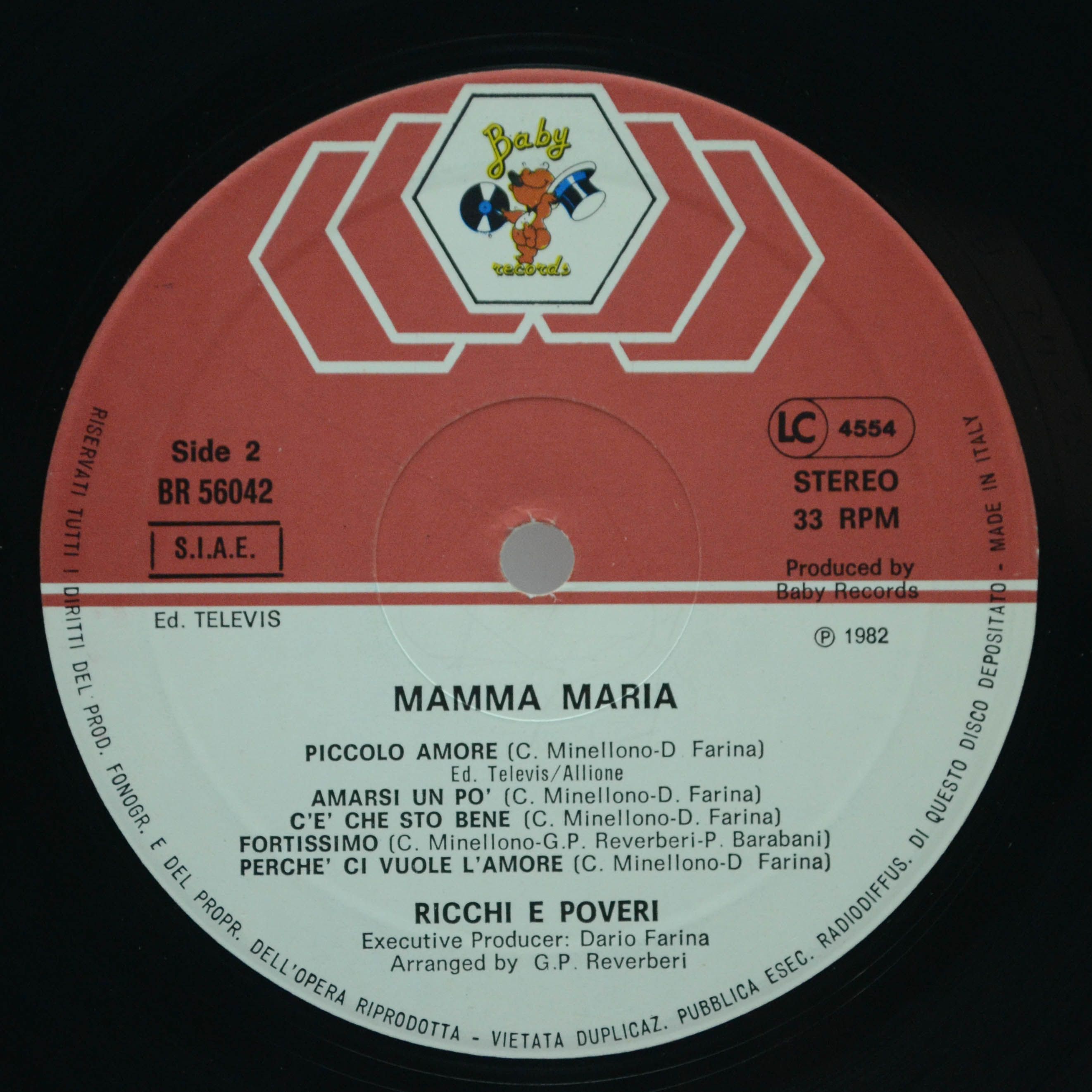 Ricchi & Poveri — Mamma Maria (Italy), 1982