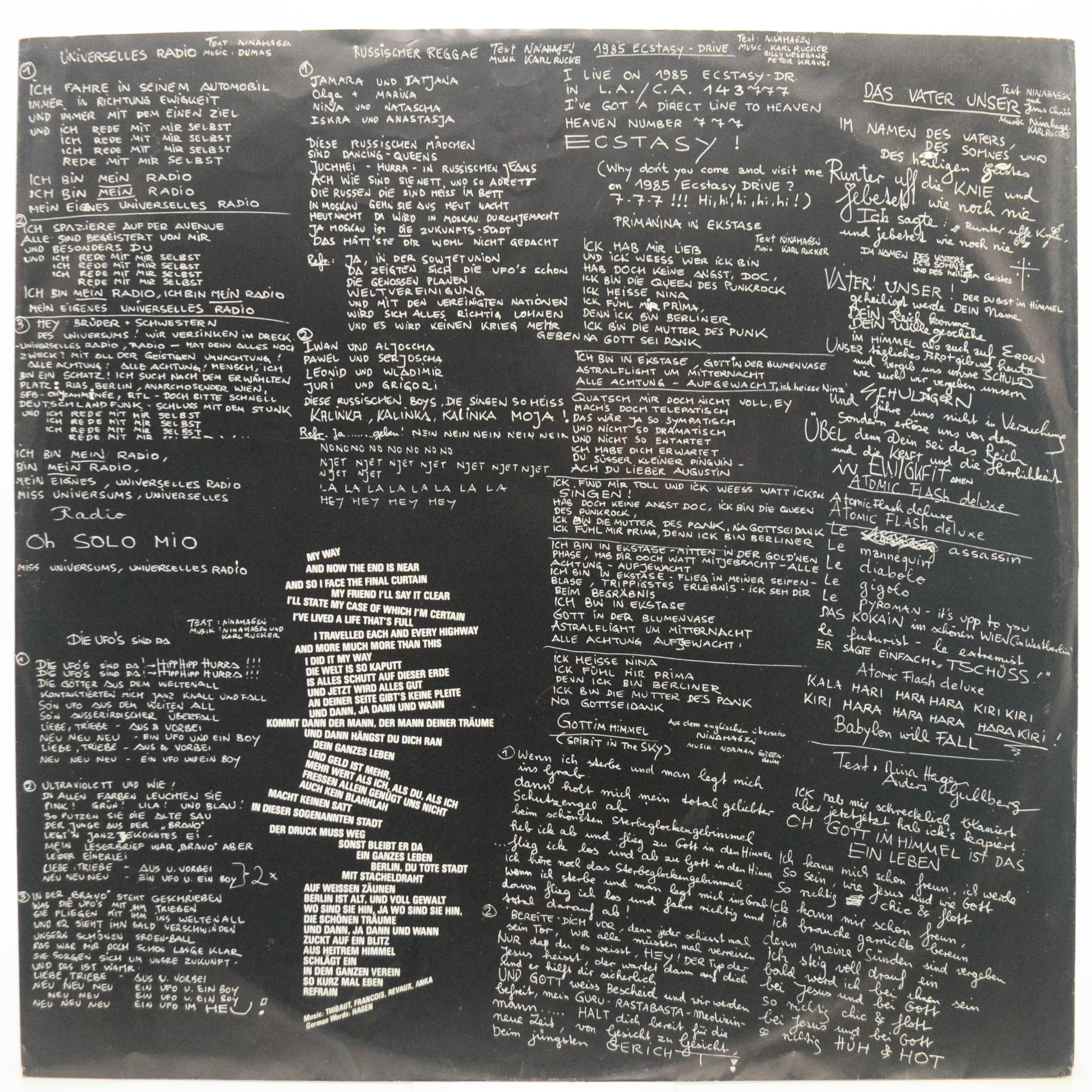 Nina Hagen — In Ekstase, 1985