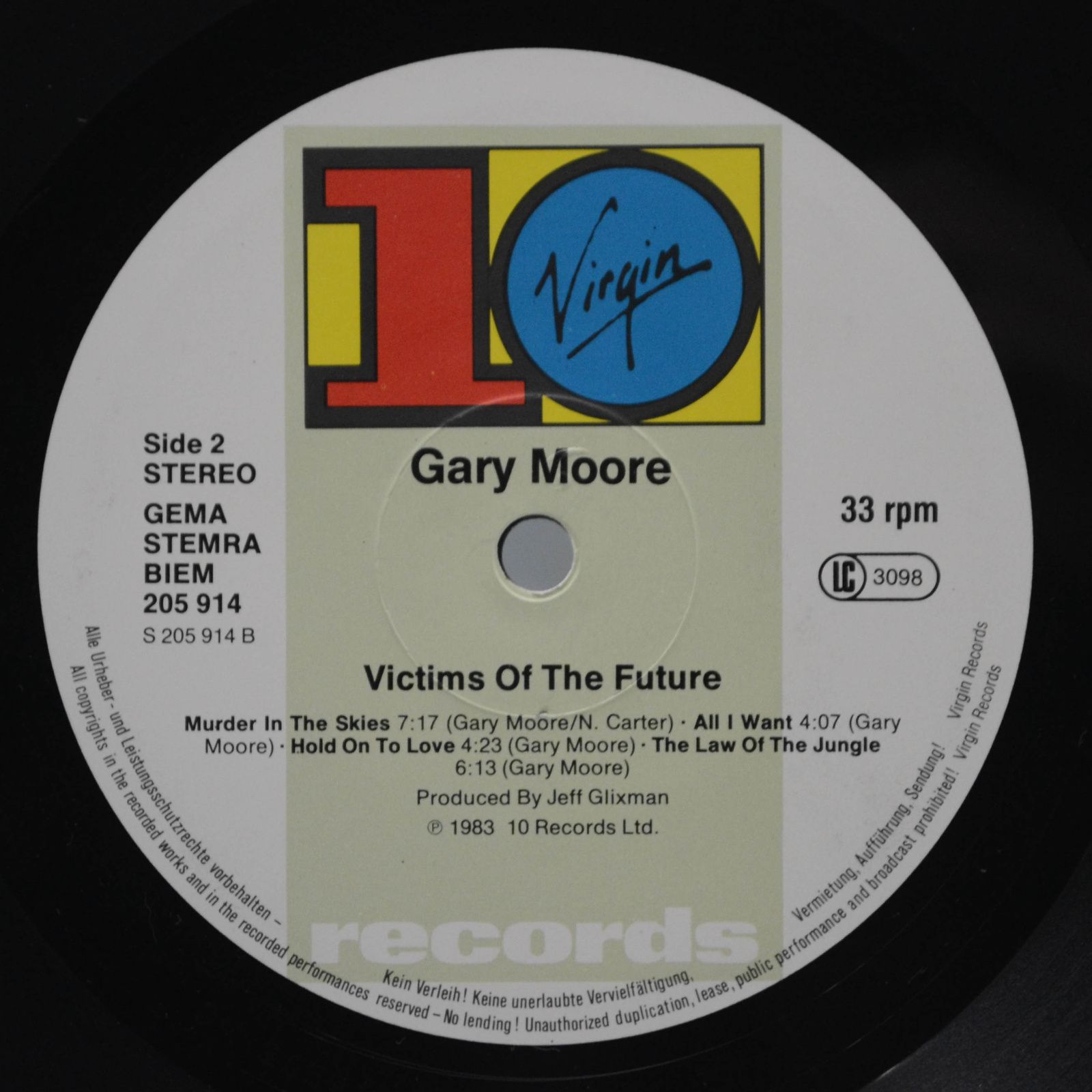 Gary Moore — Victims Of The Future, 1984