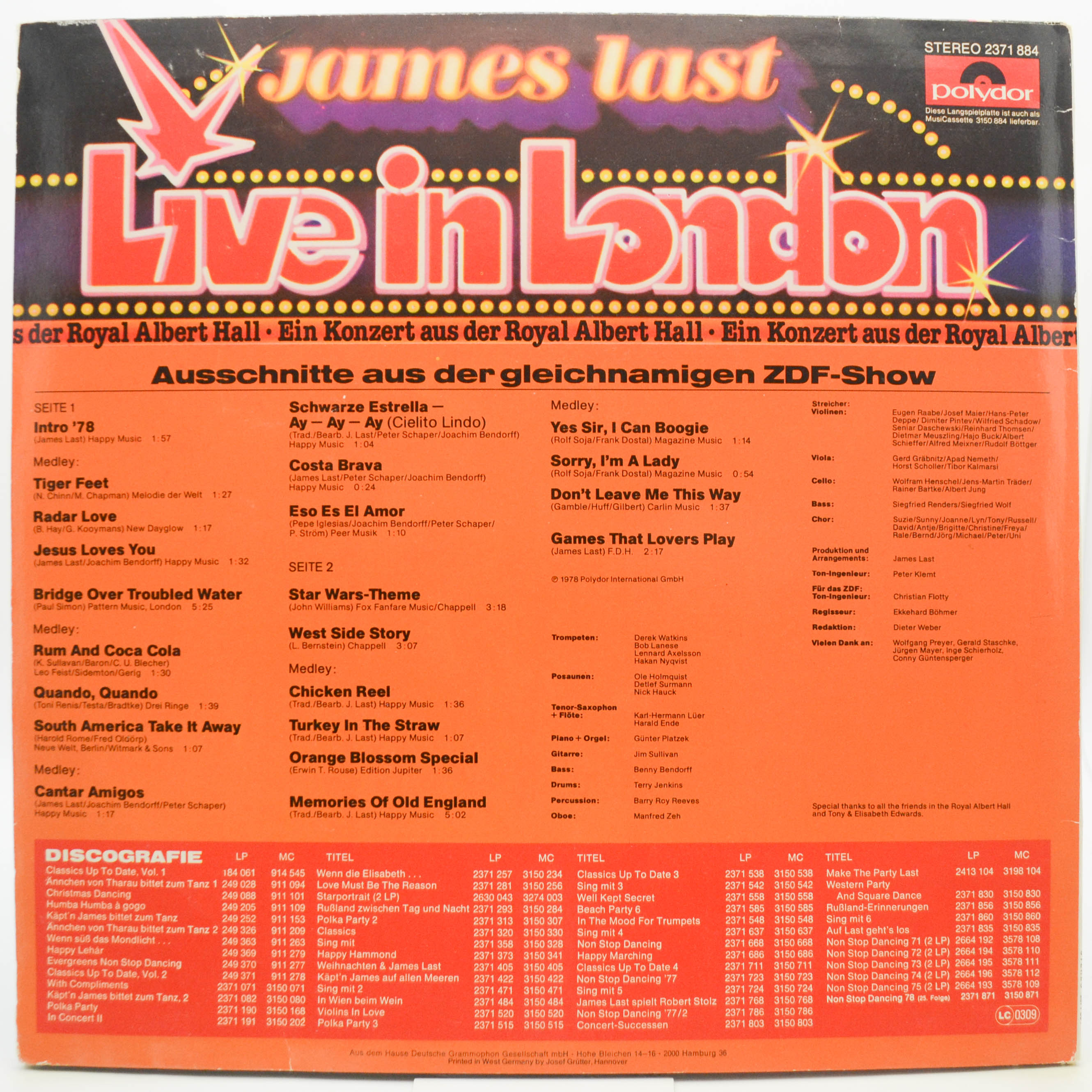 James Last — Live In London, 1978