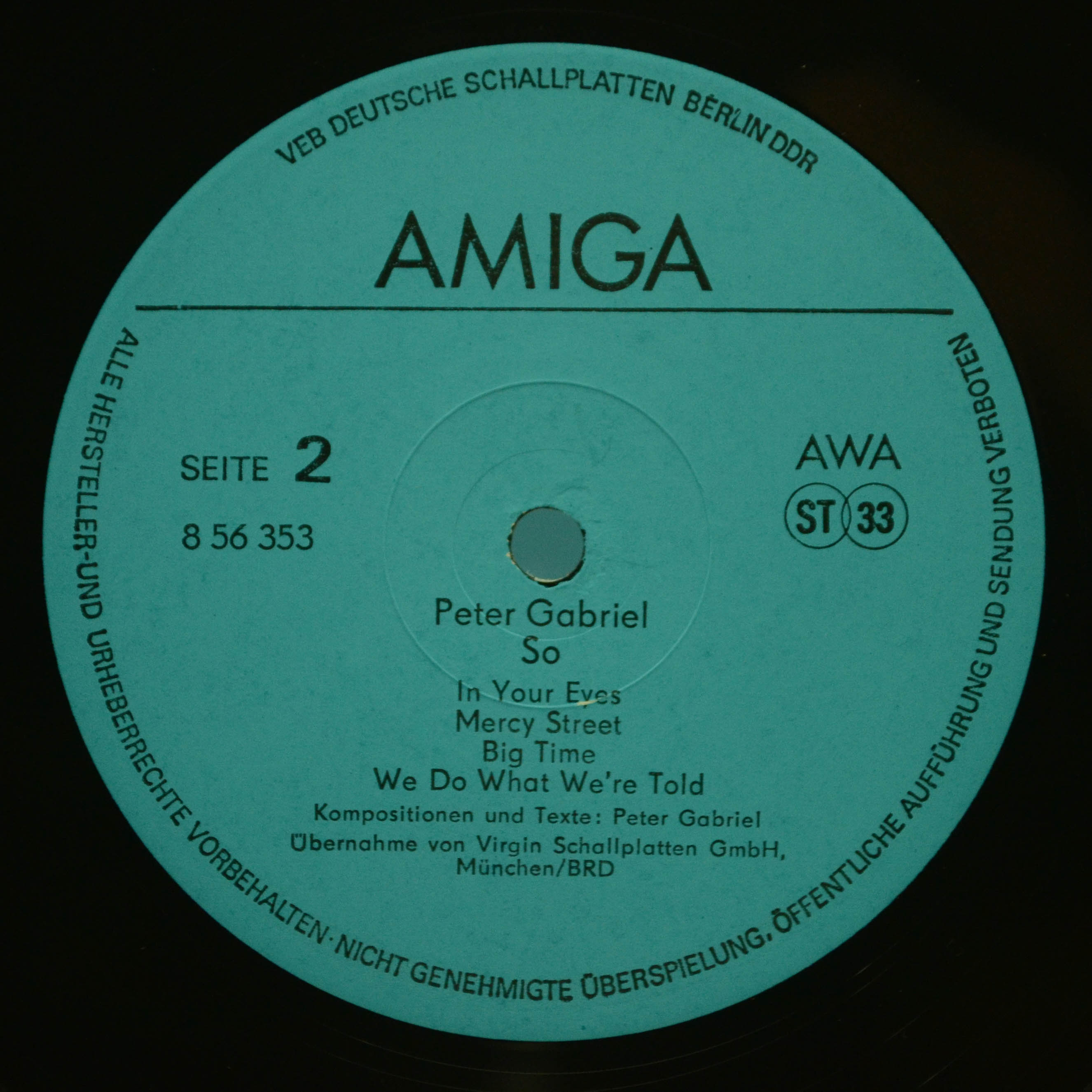 Peter Gabriel — So, 1988