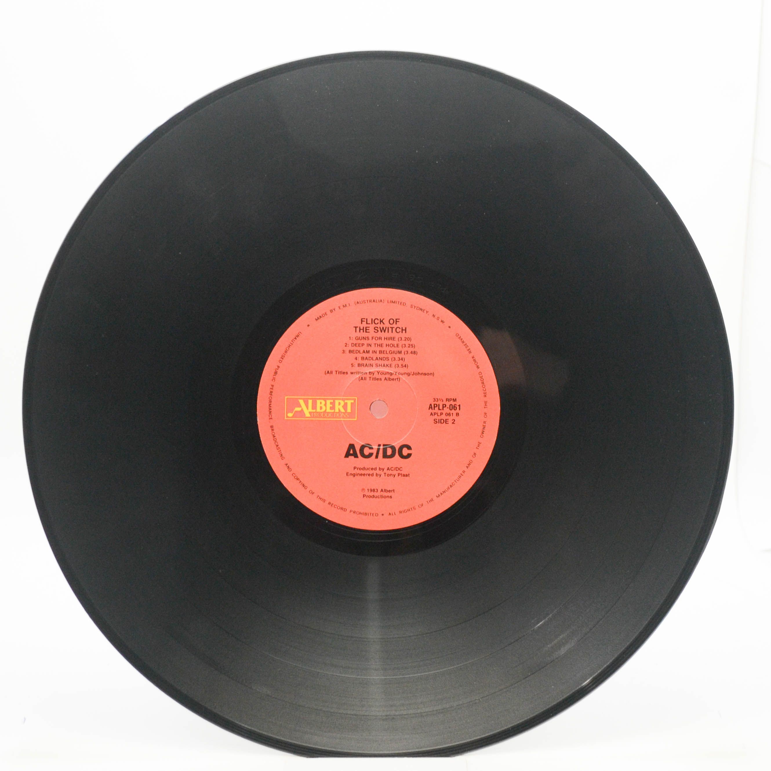 AC/DC — Flick Of The Switch (1-st, Australia), 1983