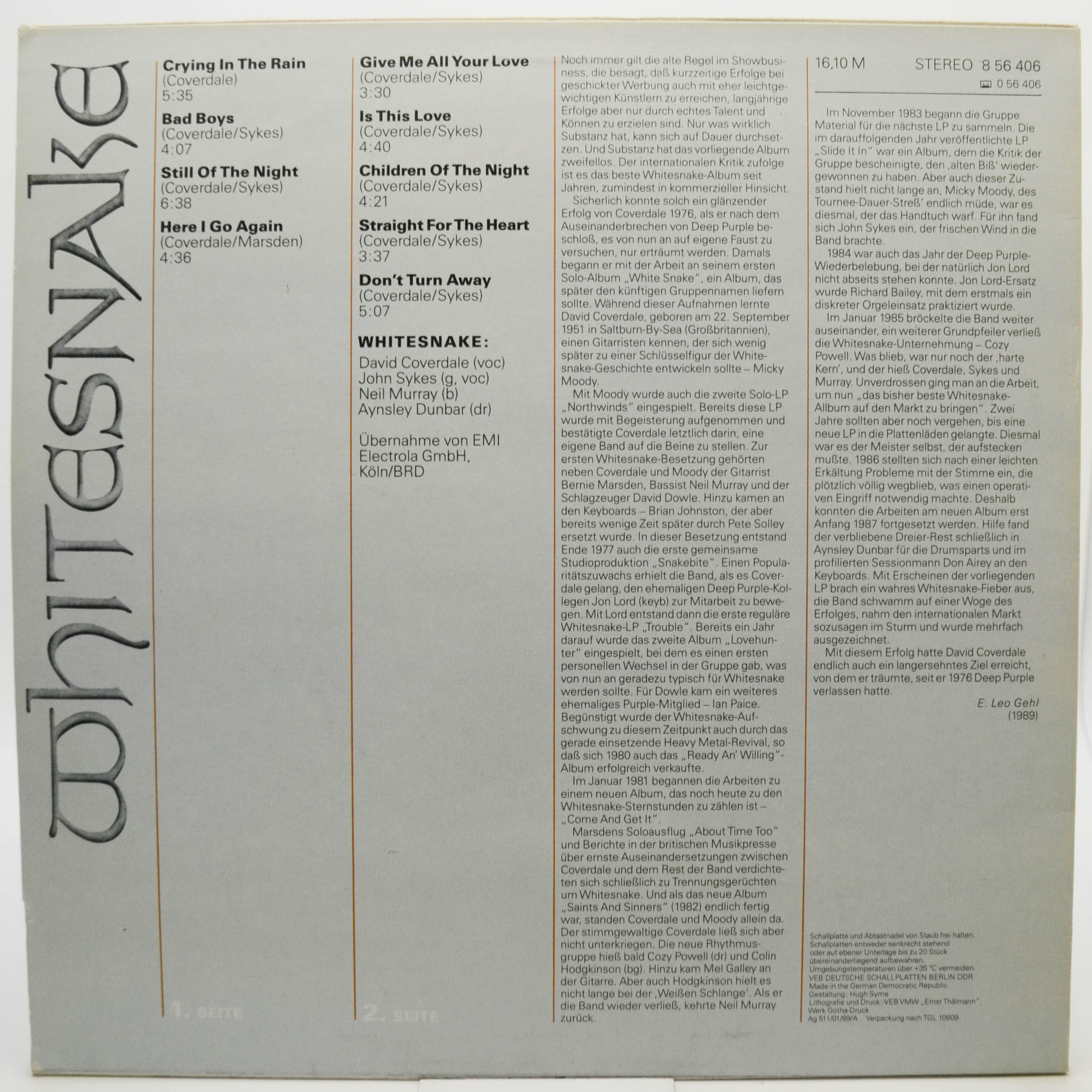 Whitesnake — Whitesnake, 1989