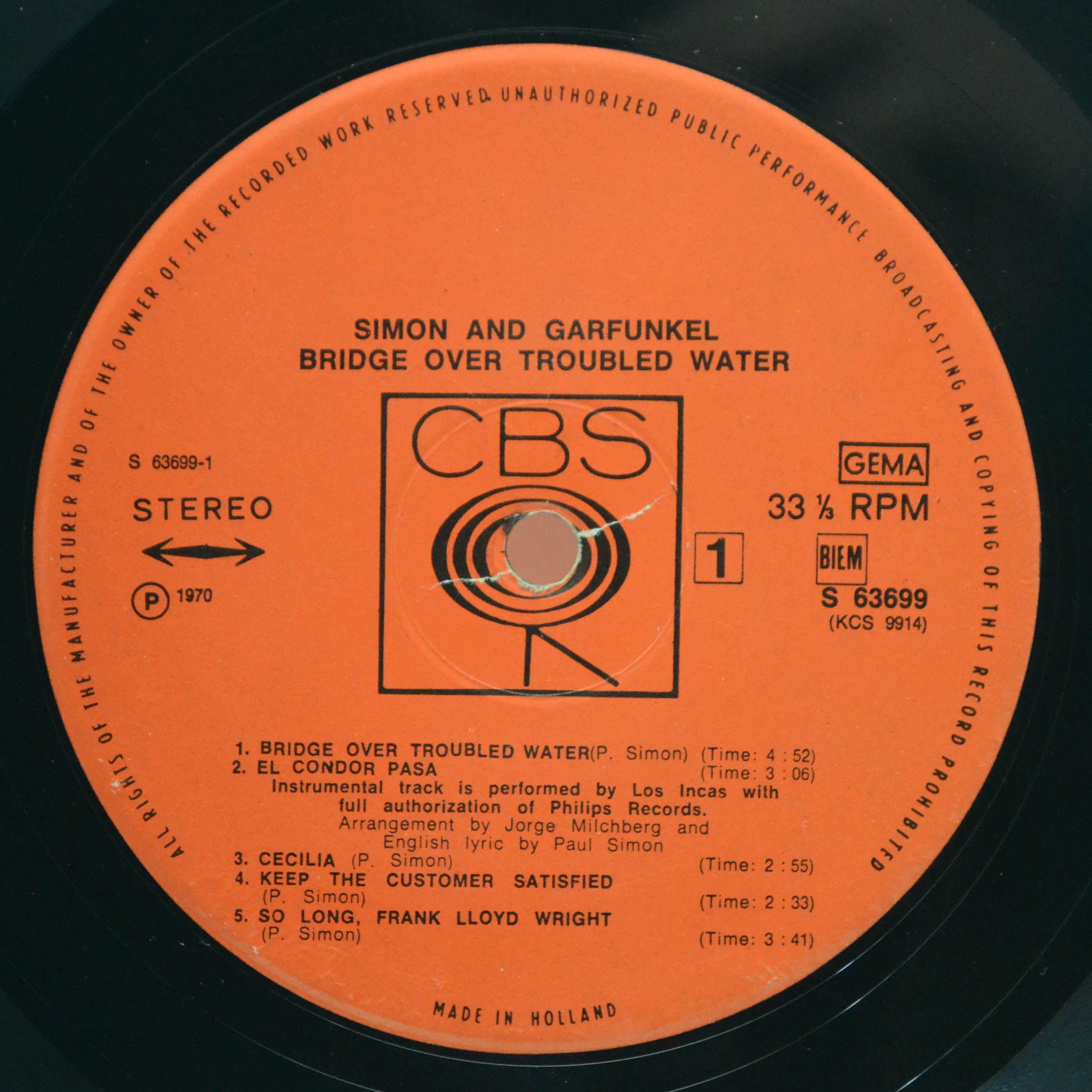 Simon And Garfunkel — Bridge Over Troubled Water, 1970