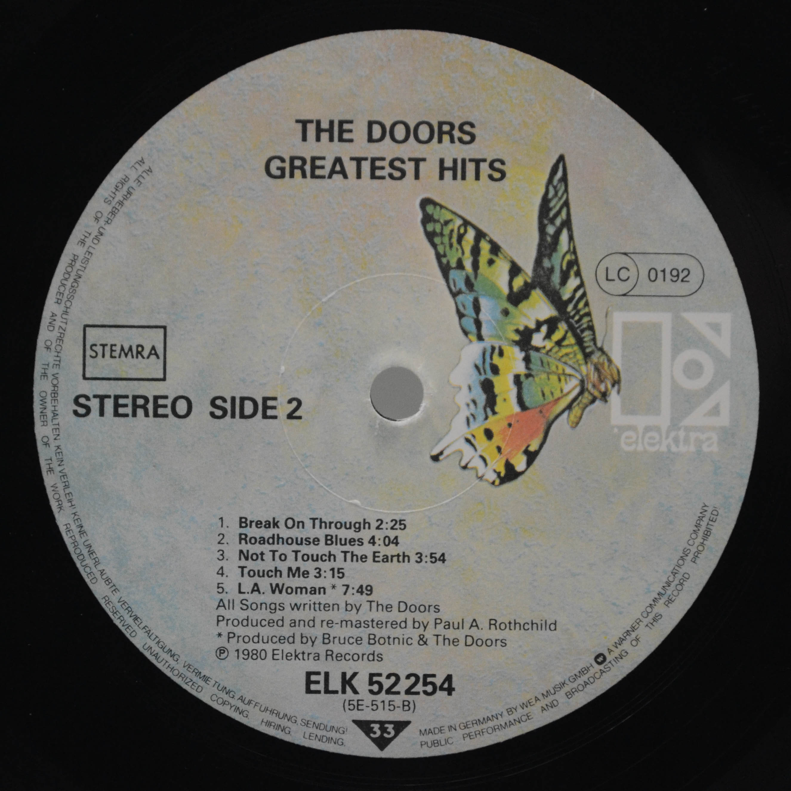 Виниловая пластинка Doors — Greatest Hits, 1980