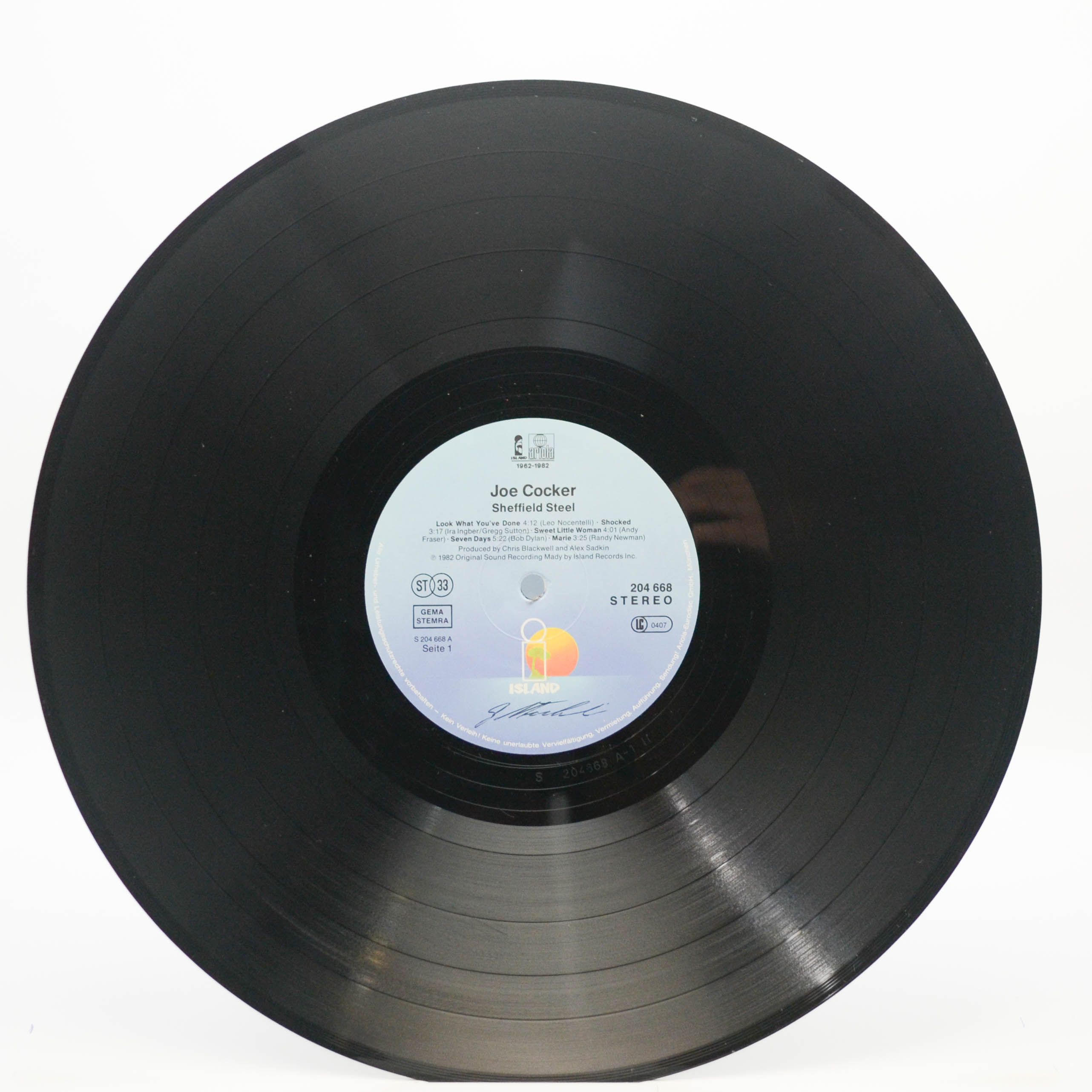 Joe Cocker — Sheffield Steel, 1982