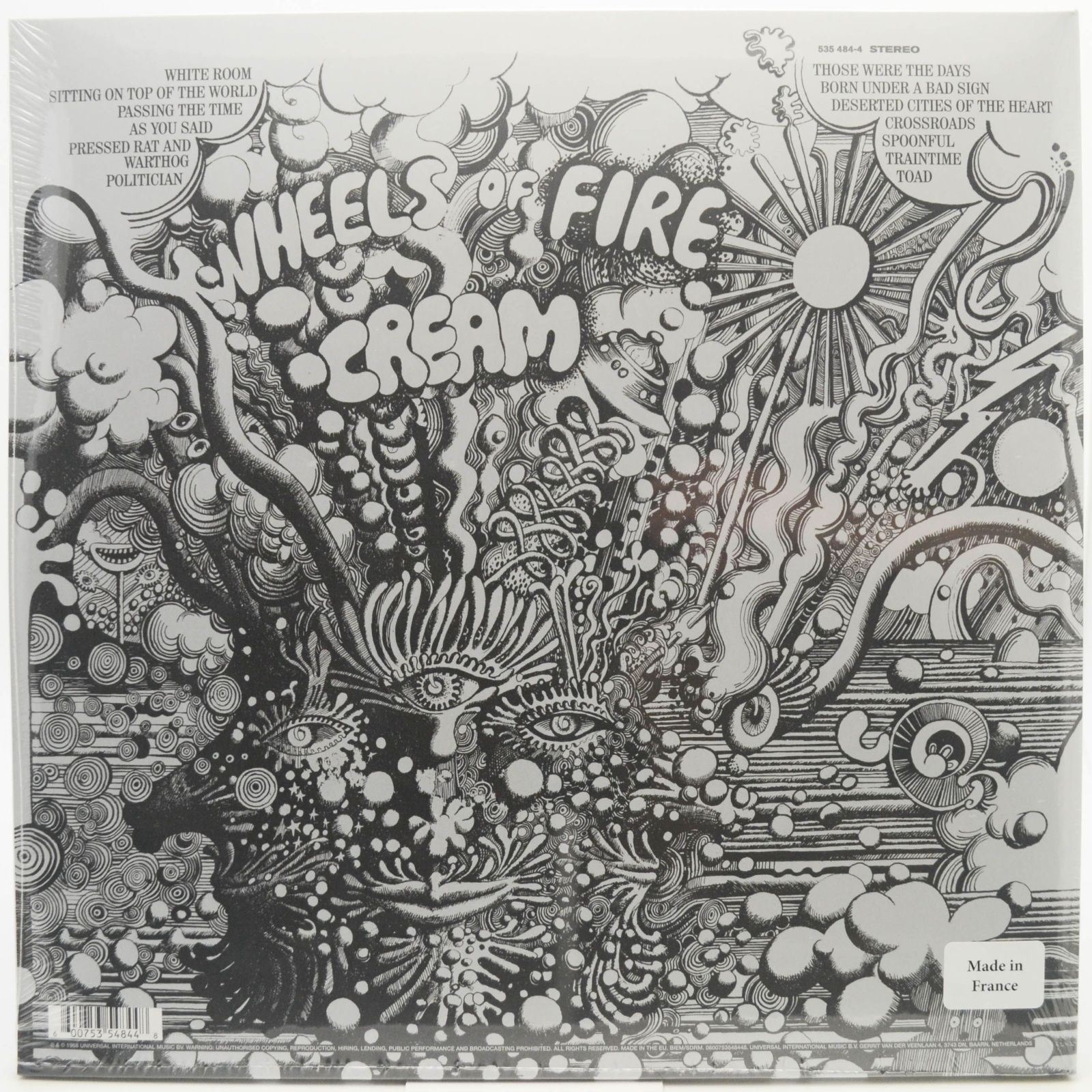 Cream — Wheels Of Fire (2LP), 1968
