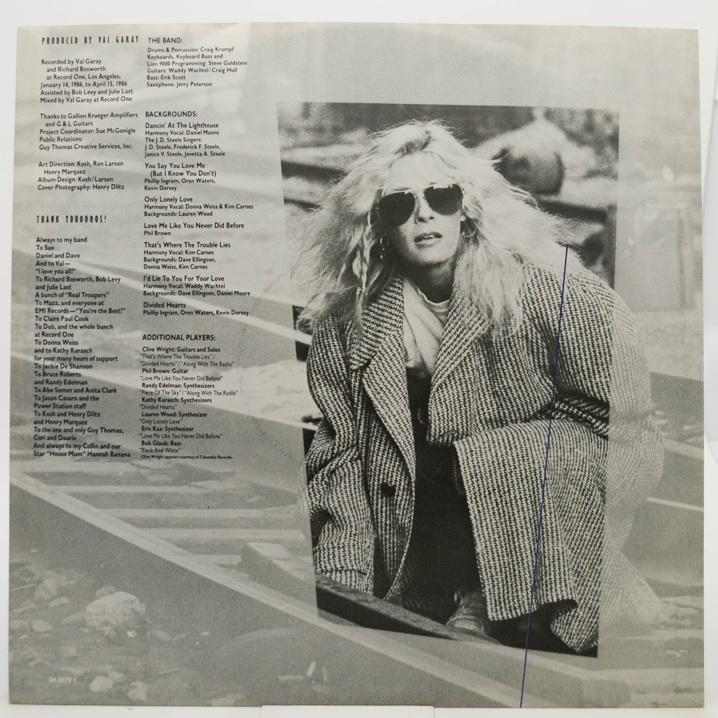 Виниловая пластинка Kim Carnes — Lighthouse, 1986