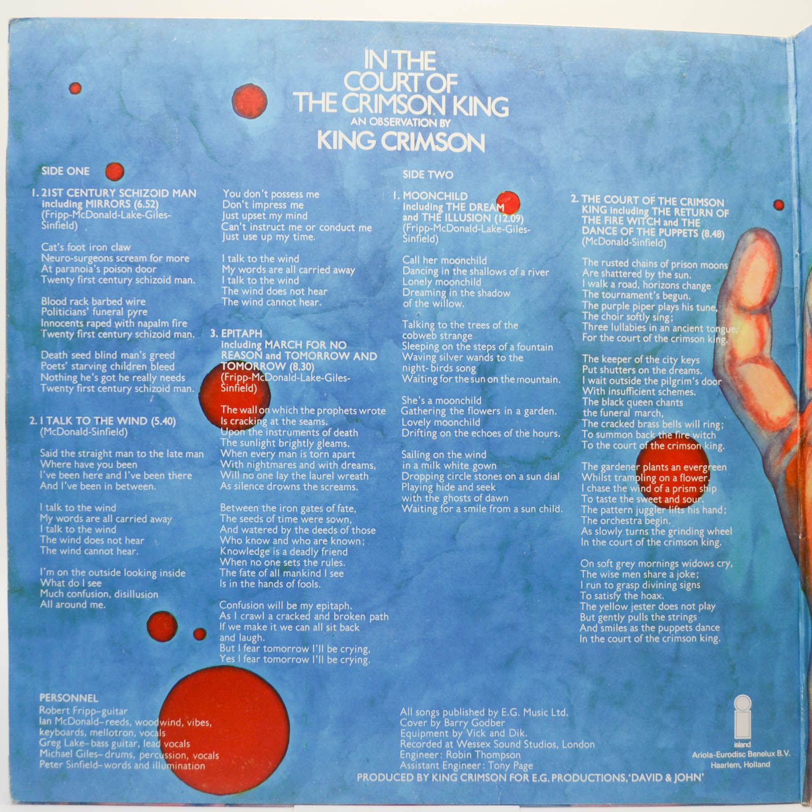 King Crimson — In The Court Of The Crimson King (An Observation By King Crimson), 1976
