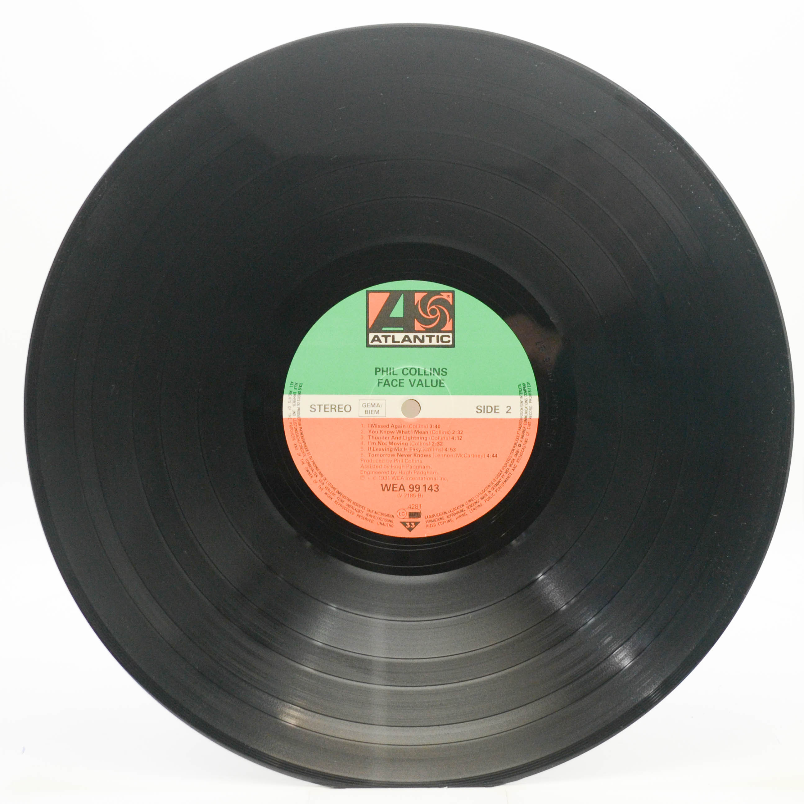 Phil Collins — Face Value, 1981