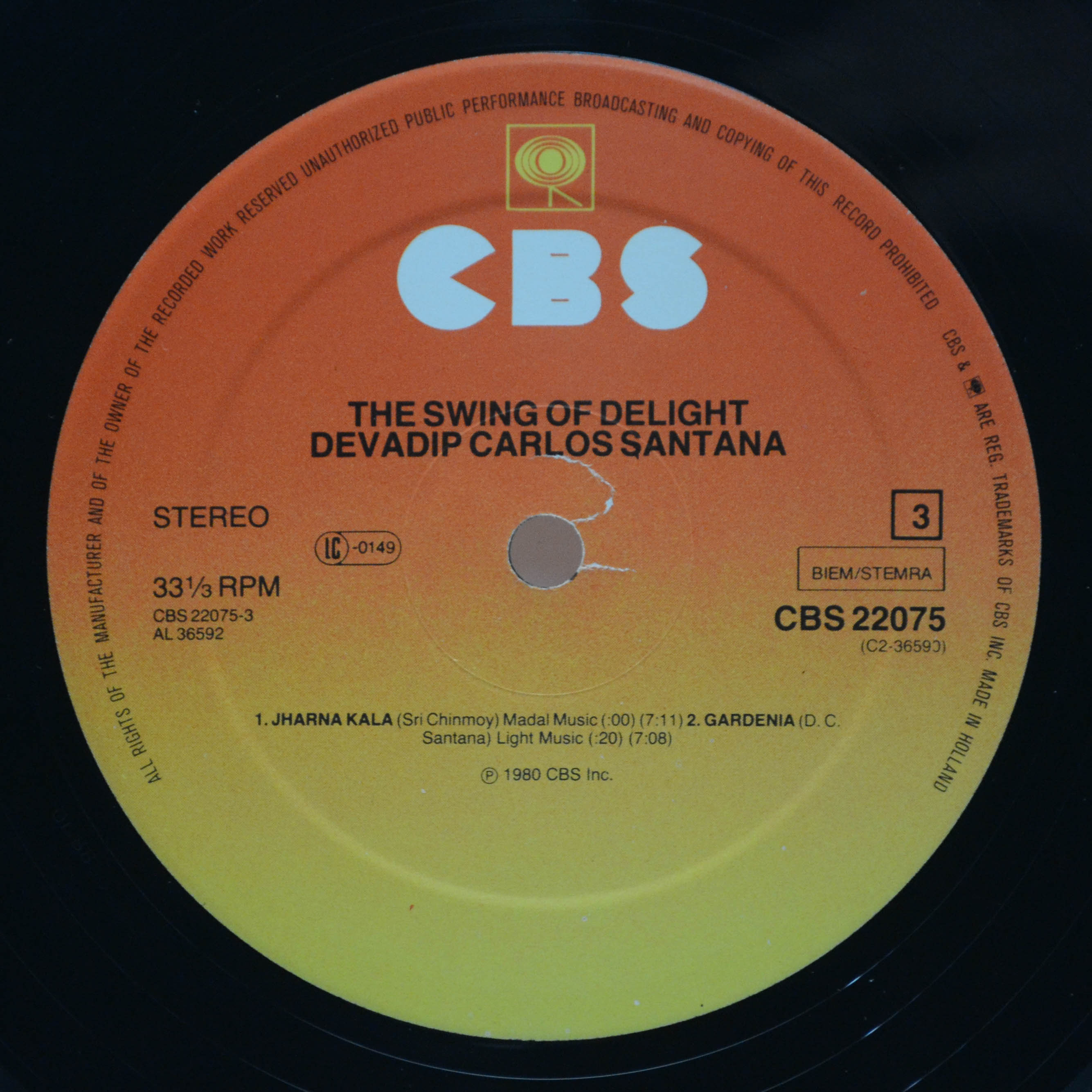 Devadip Carlos Santana — The Swing Of Delight (2LP), 1980